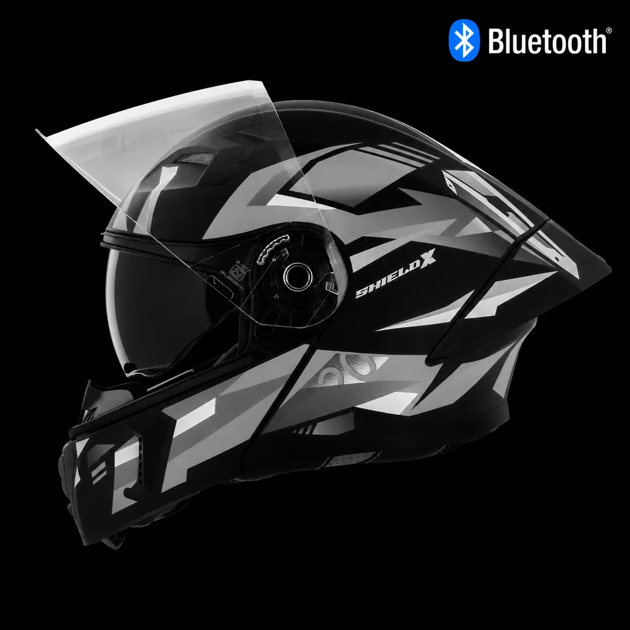 STEELBIRD SBA-20 ISS BT SHIELD X GLOSSY BLACK/GREY C/V 580 MM WITH EXTRA SMOKE VISOR STEELBIRD SBA-20 ISS BT SHIELD X GLOSSY BLACK/GREY C/V 580 MM WITH EXTRA SMOKE VISOR