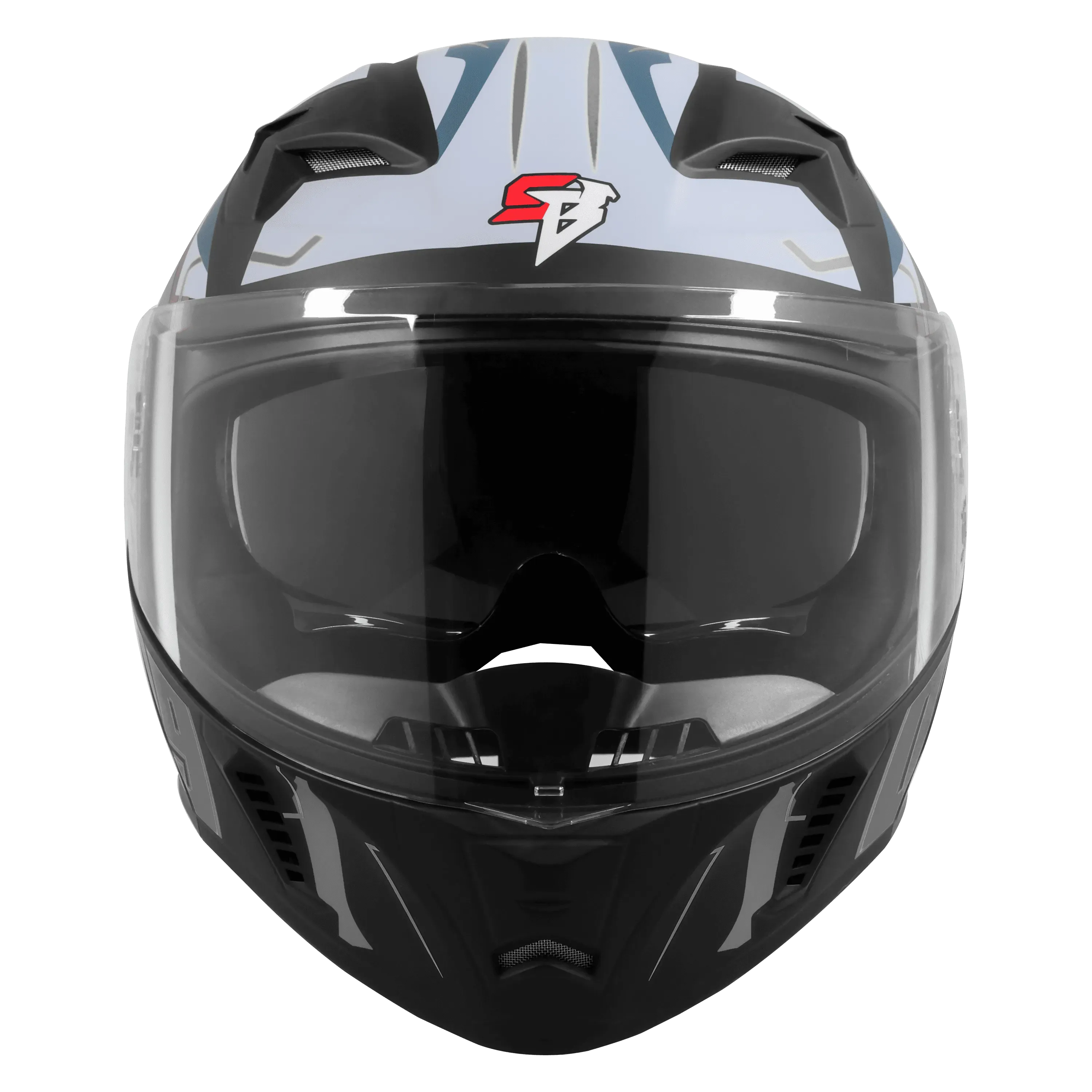 STEELBIRD SBA-20 ISS 09 GLOSSY BLACK/GREY C/V 580 STEELBIRD SBA-20 ISS 09 GLOSSY BLACK/GREY C/V 580
