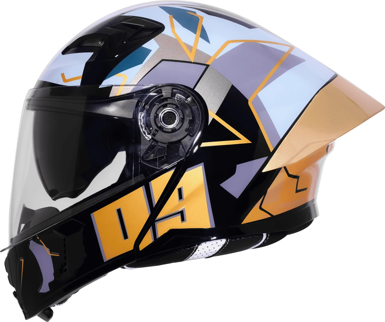 STEELBIRD SBA-20 ISS 09 GLOSSY BLACK/METTALIC GOLD C/V 600 MM