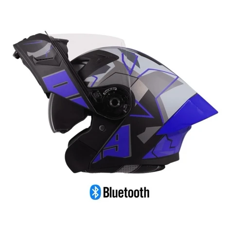 STEELBIRD SBA-20 ISS BT 09 GLOSSY BLACK/BLUE C/V 580 MM STEELBIRD SBA-20 ISS BT 09 GLOSSY BLACK/BLUE C/V 580 MM