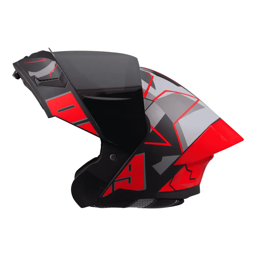 STEELBIRD SBA-20 ISS BT 09 GLOSSY BLACK/RED C/V 580 MM STEELBIRD SBA-20 ISS BT 09 GLOSSY BLACK/RED C/V 580 MM