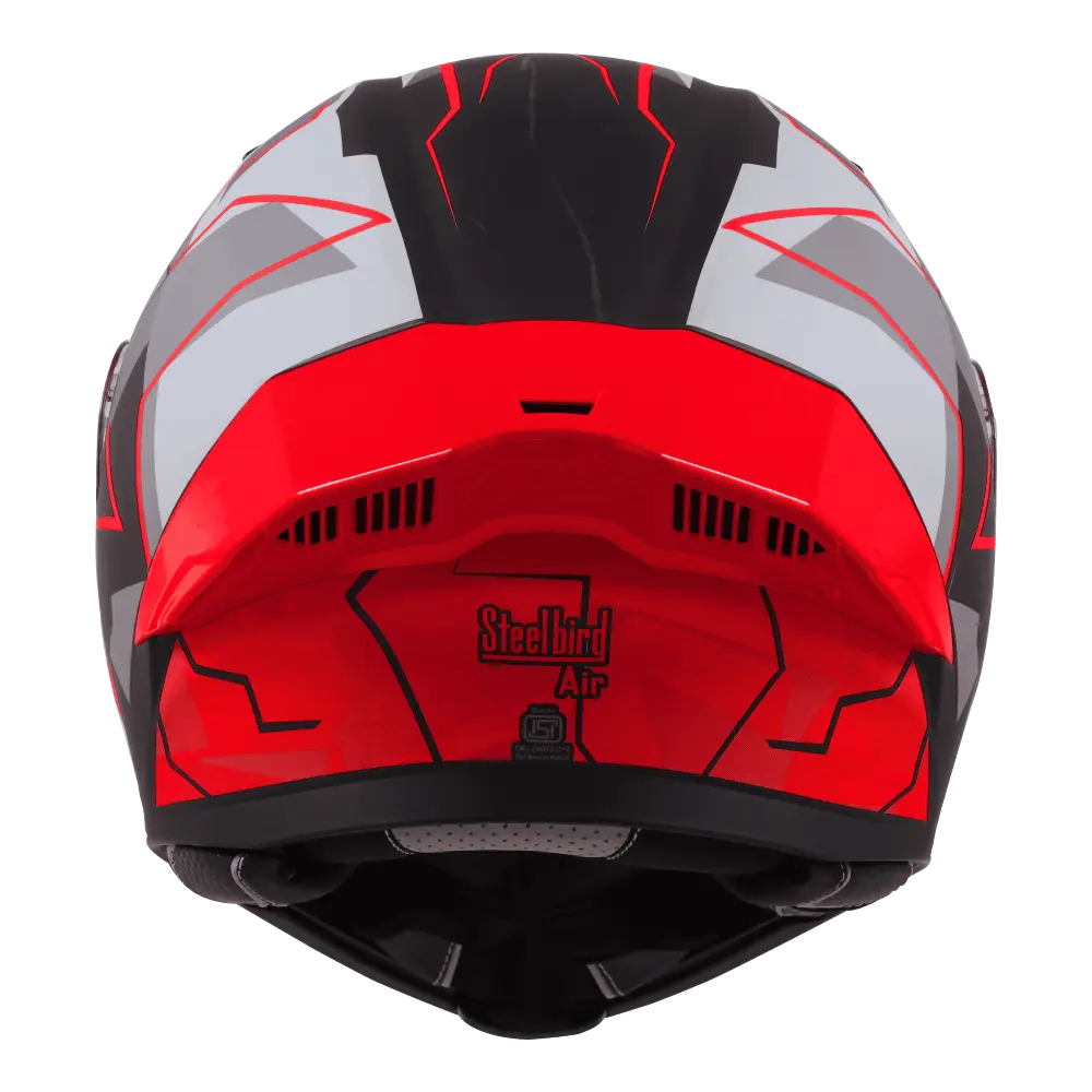 STEELBIRD SBA-20 ISS BT 09 GLOSSY BLACK/RED C/V 580 MM STEELBIRD SBA-20 ISS BT 09 GLOSSY BLACK/RED C/V 580 MM