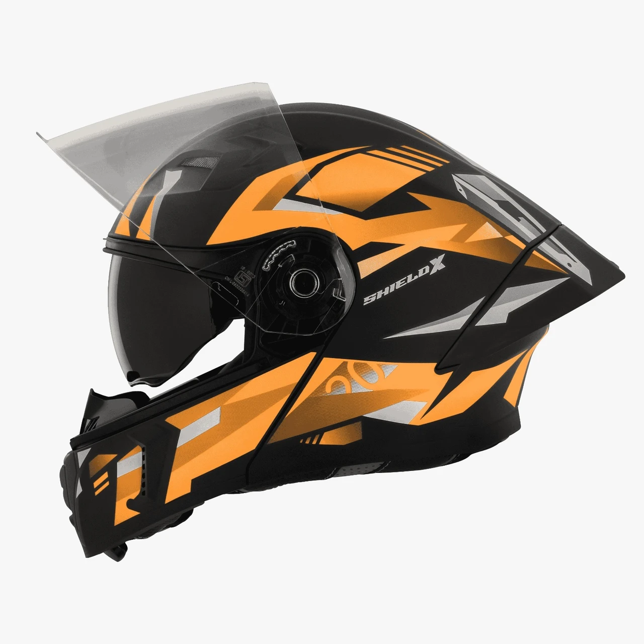 STEELBIRD SBA-20 ISS BT SHIELD X GLOSSY BLACK/ORANGE C/V 600 MM STEELBIRD SBA-20 ISS BT SHIELD X GLOSSY BLACK/ORANGE C/V 600 MM