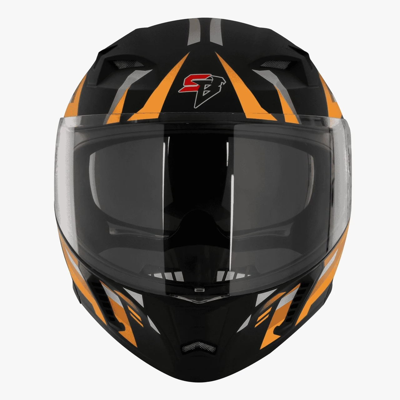 STEELBIRD SBA-20 ISS BT SHIELD X GLOSSY BLACK/ORANGE C/V 600 MM STEELBIRD SBA-20 ISS BT SHIELD X GLOSSY BLACK/ORANGE C/V 600 MM