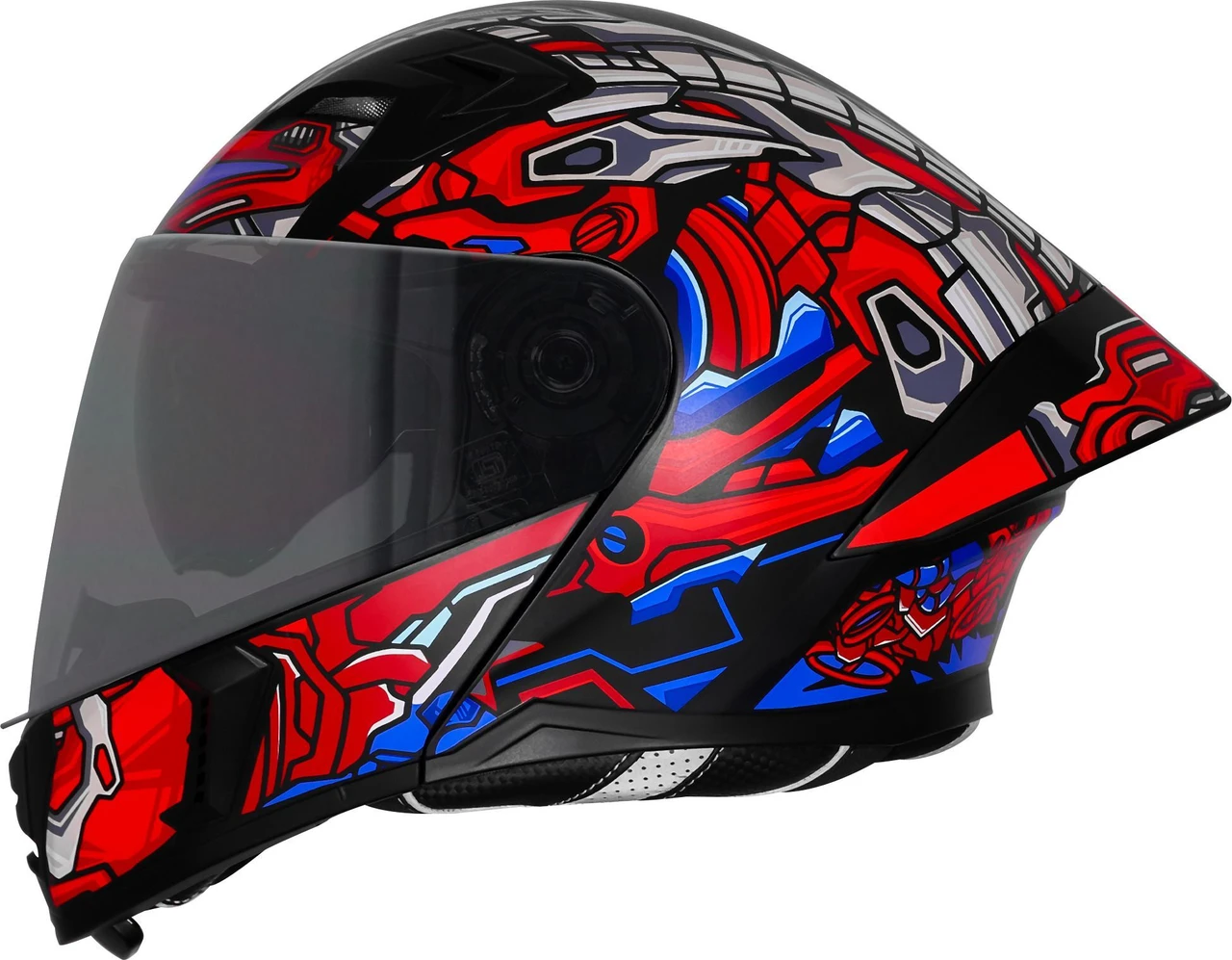 STEELBIRD SBA-20 ISS ROBO MATT BLACK/RED BLUE C/V 600MM STEELBIRD SBA-20 ISS ROBO MATT BLACK/RED BLUE C/V 600MM
