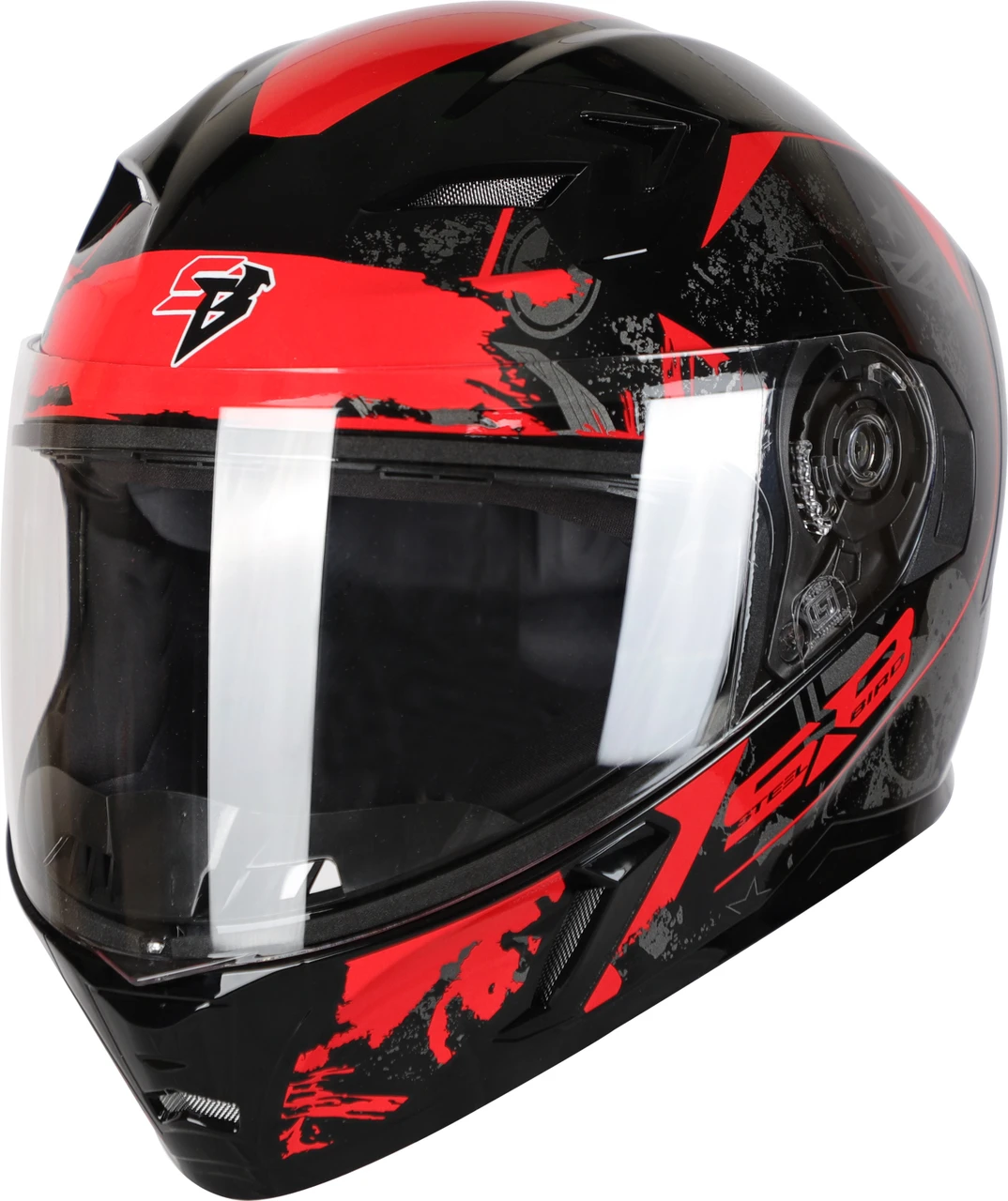 STEELBIRD SBA-21 COMBAT MATT BLACK/RED C/V (L) STEELBIRD SBA-21 COMBAT MATT BLACK/RED C/V (L)