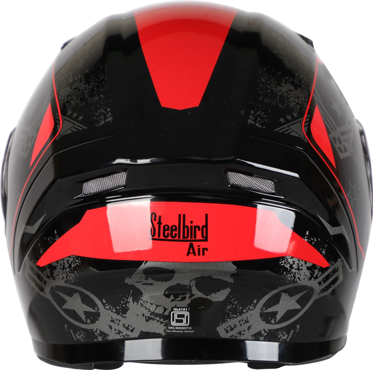 STEELBIRD SBA-21 COMBAT MATT BLACK/RED C/V (L) STEELBIRD SBA-21 COMBAT MATT BLACK/RED C/V (L)