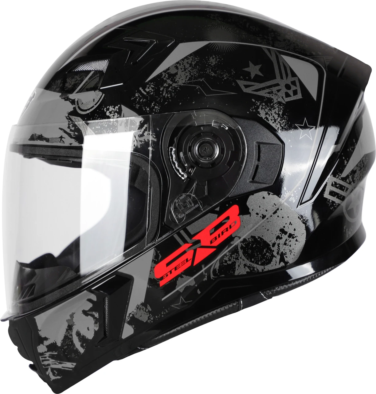 STEELBIRD SBA-21 COMBAT MATT BLACK/GREY C/V (L) STEELBIRD SBA-21 COMBAT MATT BLACK/GREY C/V (L)