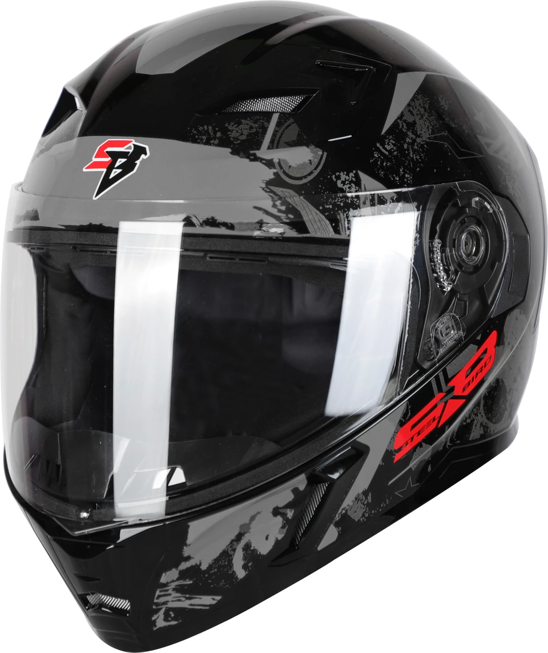 STEELBIRD SBA-21 COMBAT MATT BLACK/GREY C/V (L) STEELBIRD SBA-21 COMBAT MATT BLACK/GREY C/V (L)