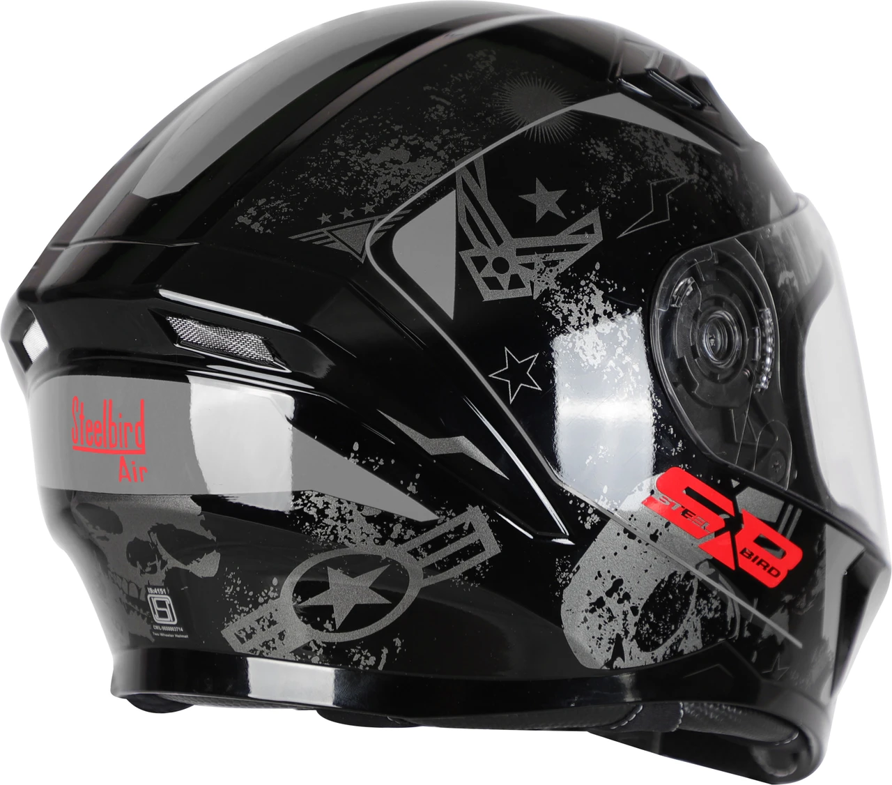 STEELBIRD SBA-21 COMBAT MATT BLACK/GREY C/V (L) STEELBIRD SBA-21 COMBAT MATT BLACK/GREY C/V (L)