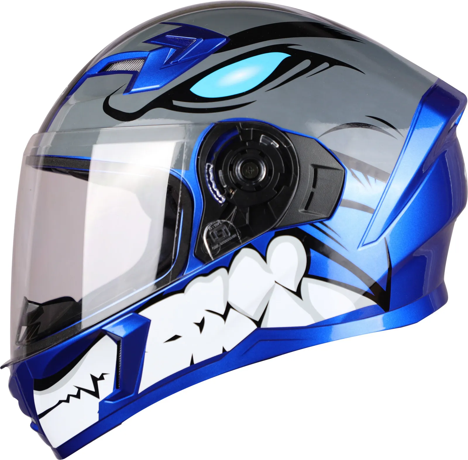 STEELBIRD SBA-21 ISS BORN READY GLOSSY Y.BLUE C/V (L) STEELBIRD SBA-21 ISS BORN READY GLOSSY Y.BLUE C/V (L)
