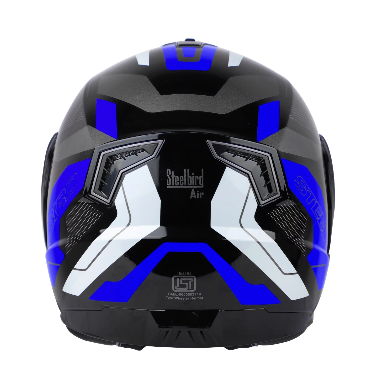 STEELBIRD SBA-7 ISS ROAD GLOSSY BLACK/BLUE C/V (M) STEELBIRD SBA-7 ISS ROAD GLOSSY BLACK/BLUE C/V (M)