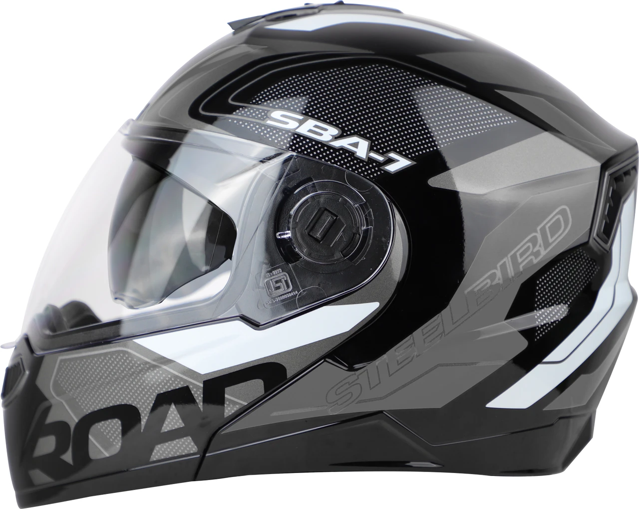 STEELBIRD SBA-7 ISS ROAD MATT BLACK/GREY C/V (XL) STEELBIRD SBA-7 ISS ROAD MATT BLACK/GREY C/V (XL)