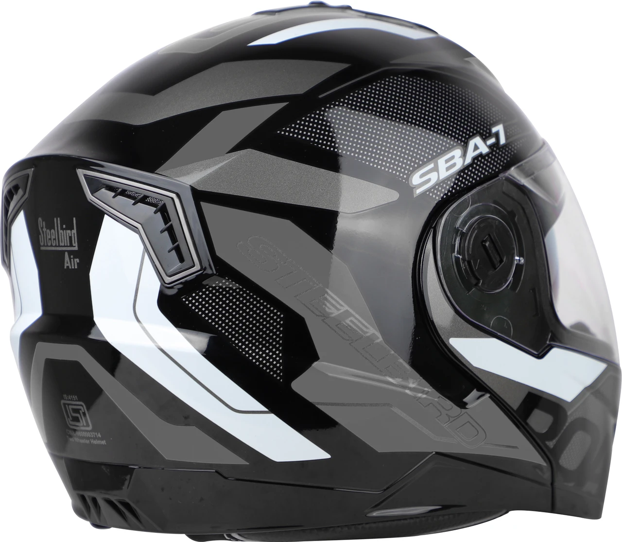 STEELBIRD SBA-7 ISS ROAD MATT BLACK/GREY C/V (M)