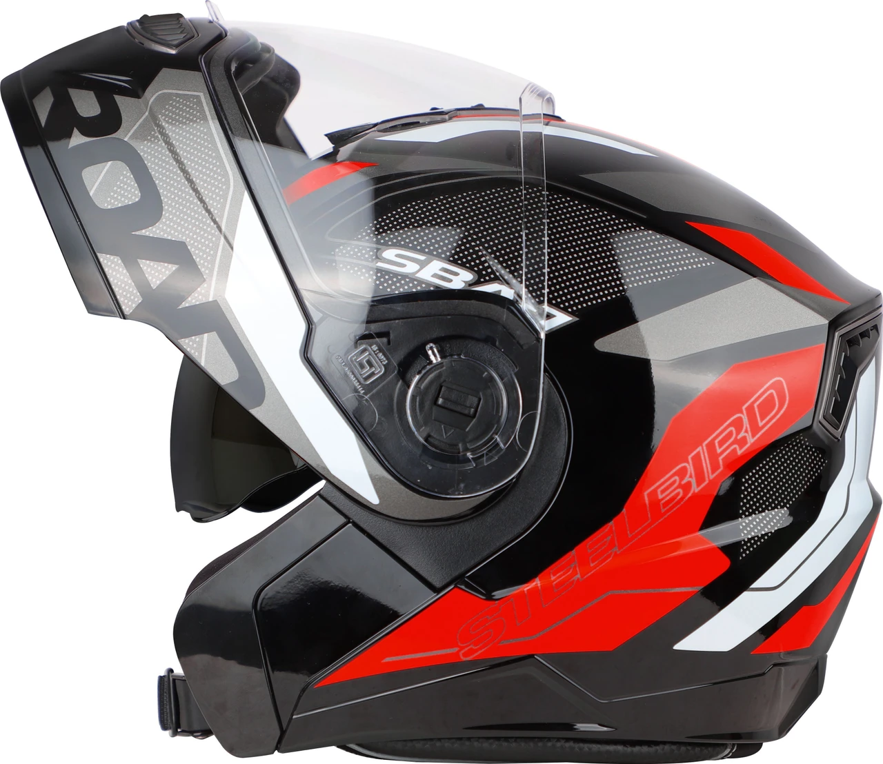 STEELBIRD SBA-7 ISS ROAD MATT BLACK/RED C/V (M) STEELBIRD SBA-7 ISS ROAD MATT BLACK/RED C/V (M)