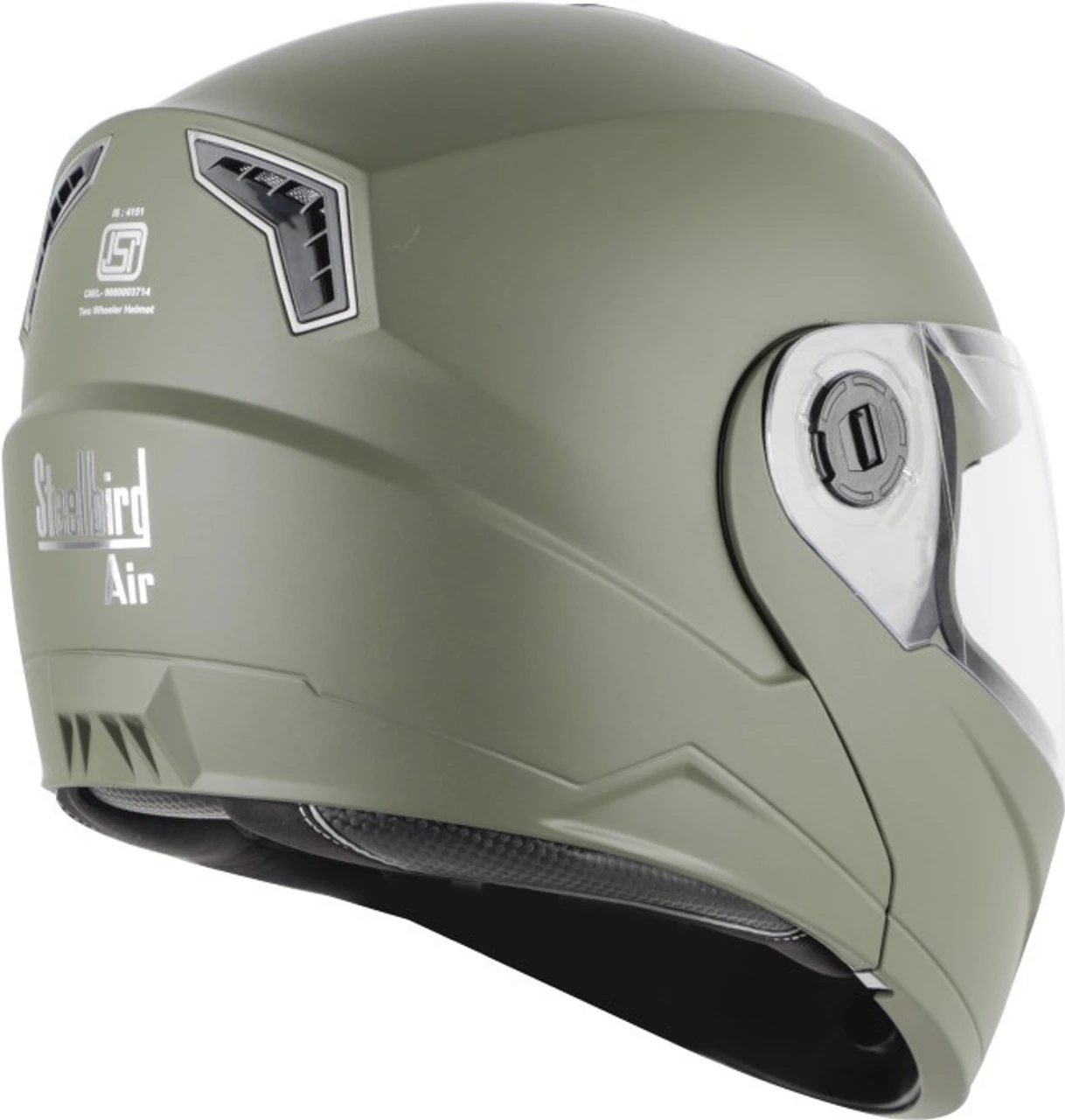STEELBIRD SBA-7 ISS DASHING BATTLE GREEN C/V (M) STEELBIRD SBA-7 ISS DASHING BATTLE GREEN C/V (M)