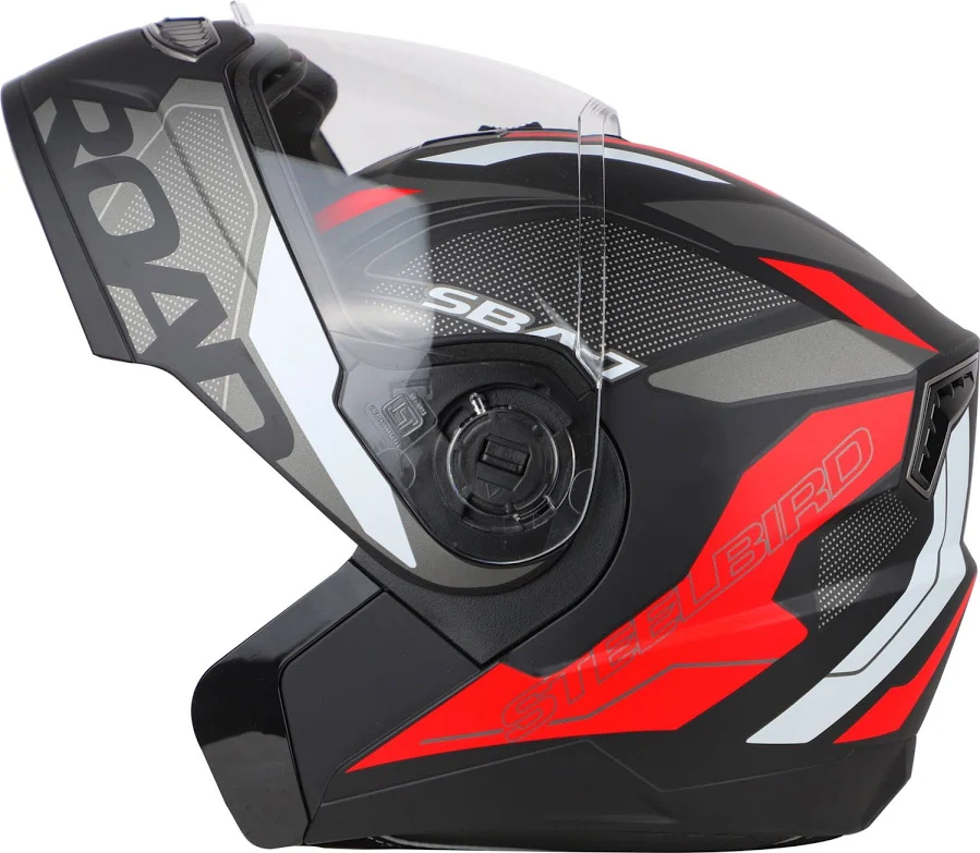 STEELBIRD SBA-7 ROAD MATT BLACK/RED C/V (XL)