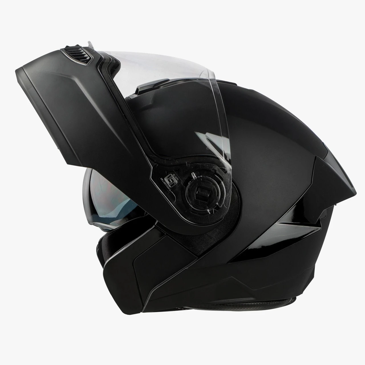 STEELBIRD SBA-8 ISS MAT BLACK WITH BLACK SPOILER C/V 580 MM