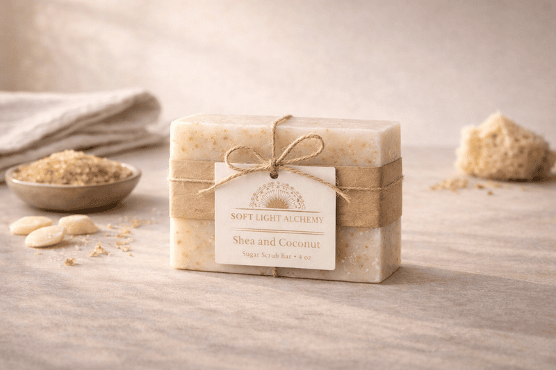 Shea and Coconut Sugar Scrub Bar