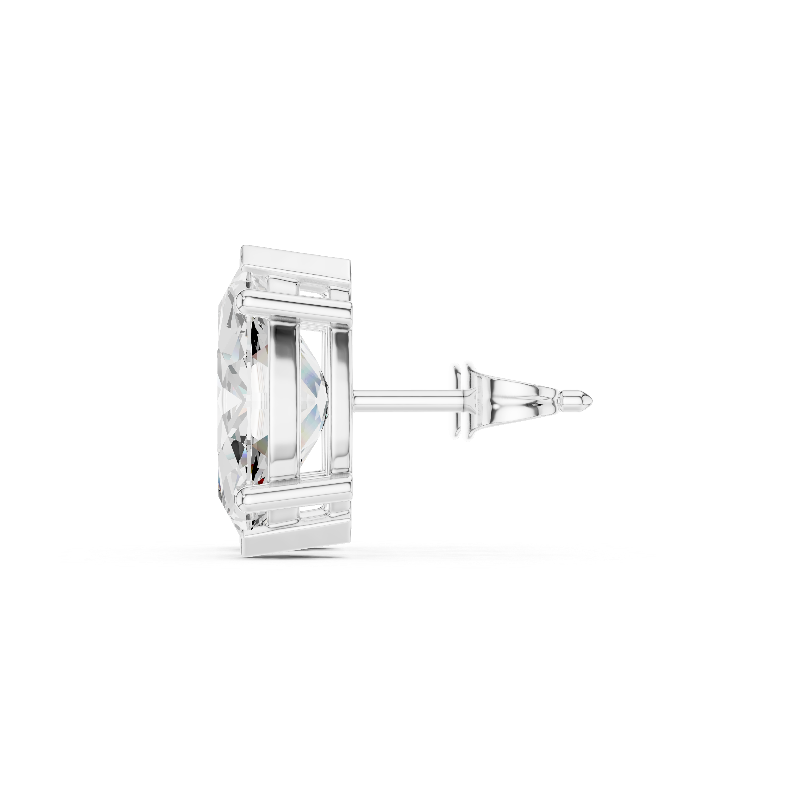Marquise diamond Lab grown earstuds V prongs setting