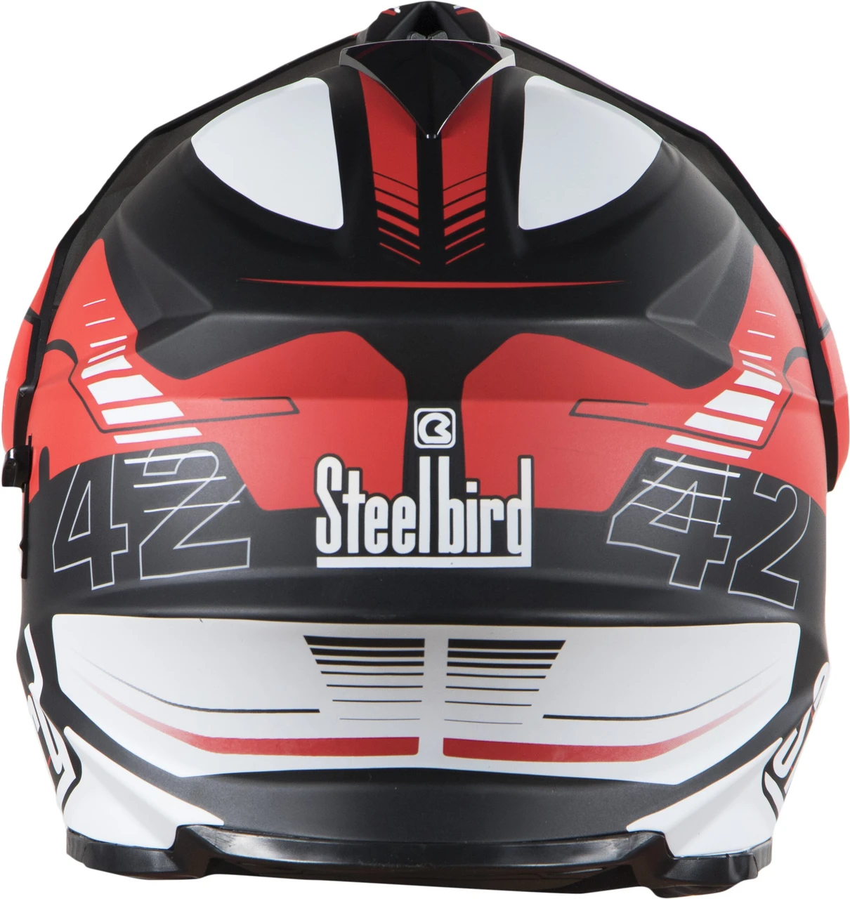 STEELBIRD SBH-13 AIRBORNE MATT BLACK/RED+P-CAP C/V (M) STEELBIRD SBH-13 AIRBORNE MATT BLACK/RED+P-CAP C/V (M)