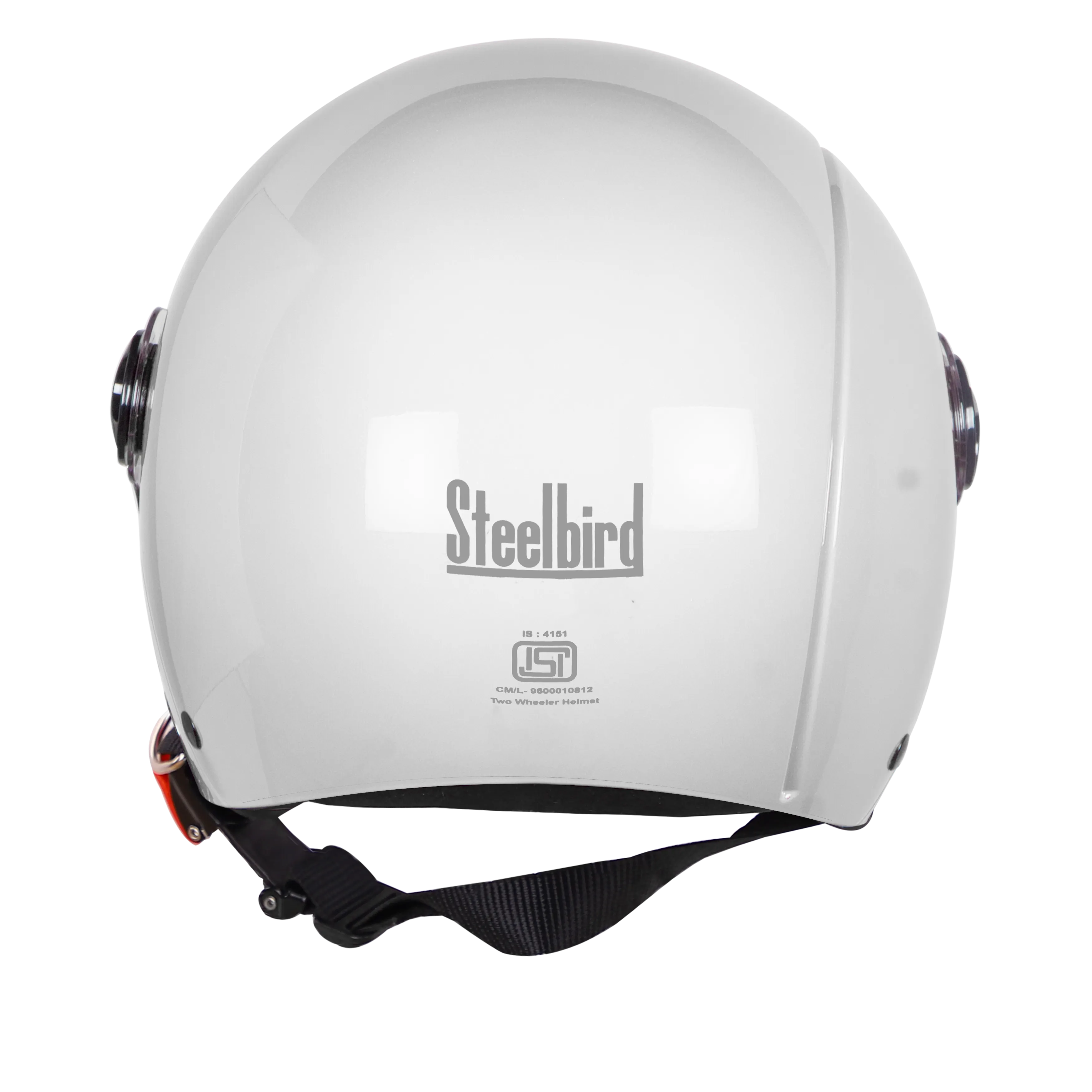 STEELBIRD SBH-16 REX GLOSSY WHITE C/V (M) STEELBIRD SBH-16 REX GLOSSY WHITE C/V (M)