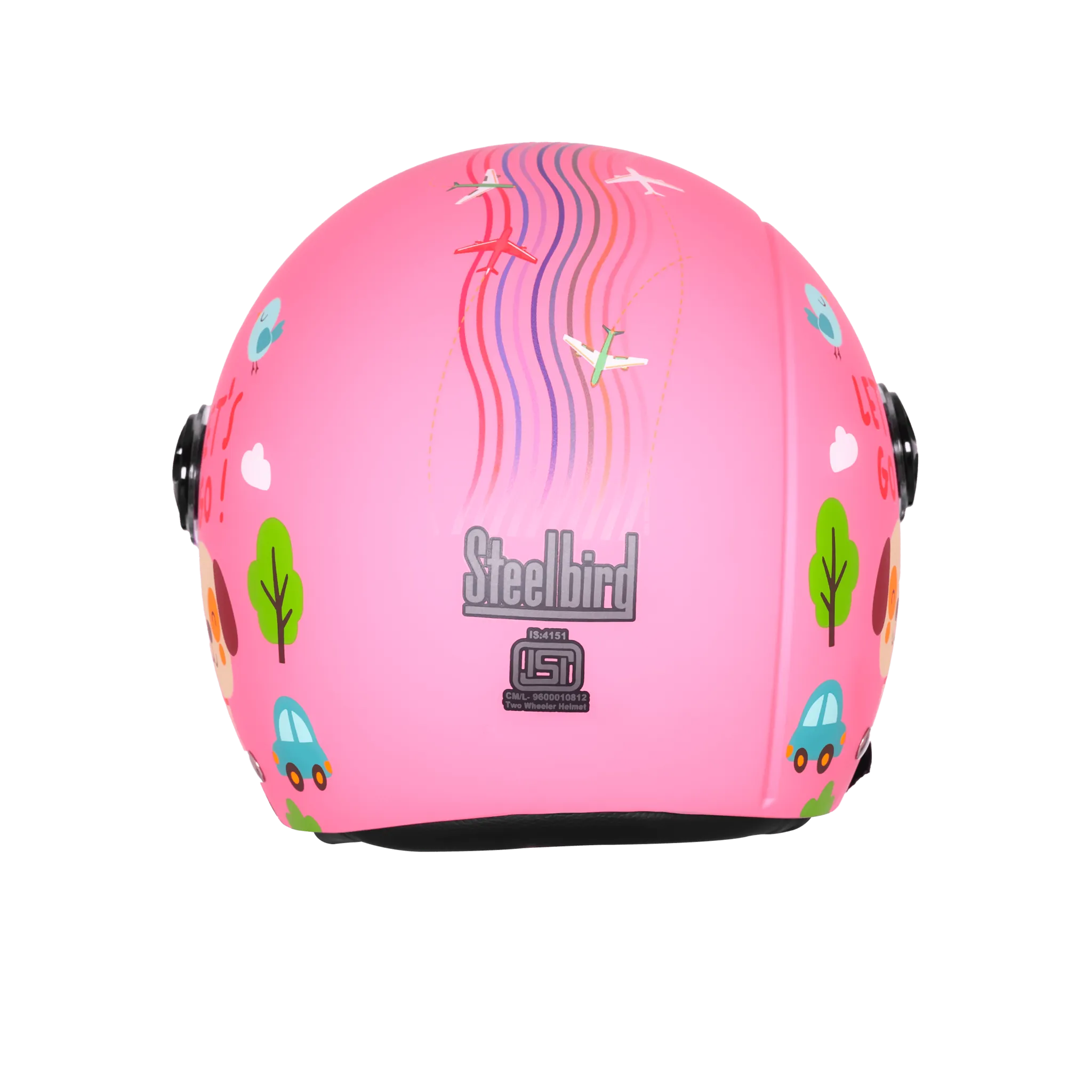 STEELBIRD SBH-16 LETS GO GLOSSY DARK PINK/RED C/V 580MM STEELBIRD SBH-16 LETS GO GLOSSY DARK PINK/RED C/V 580MM
