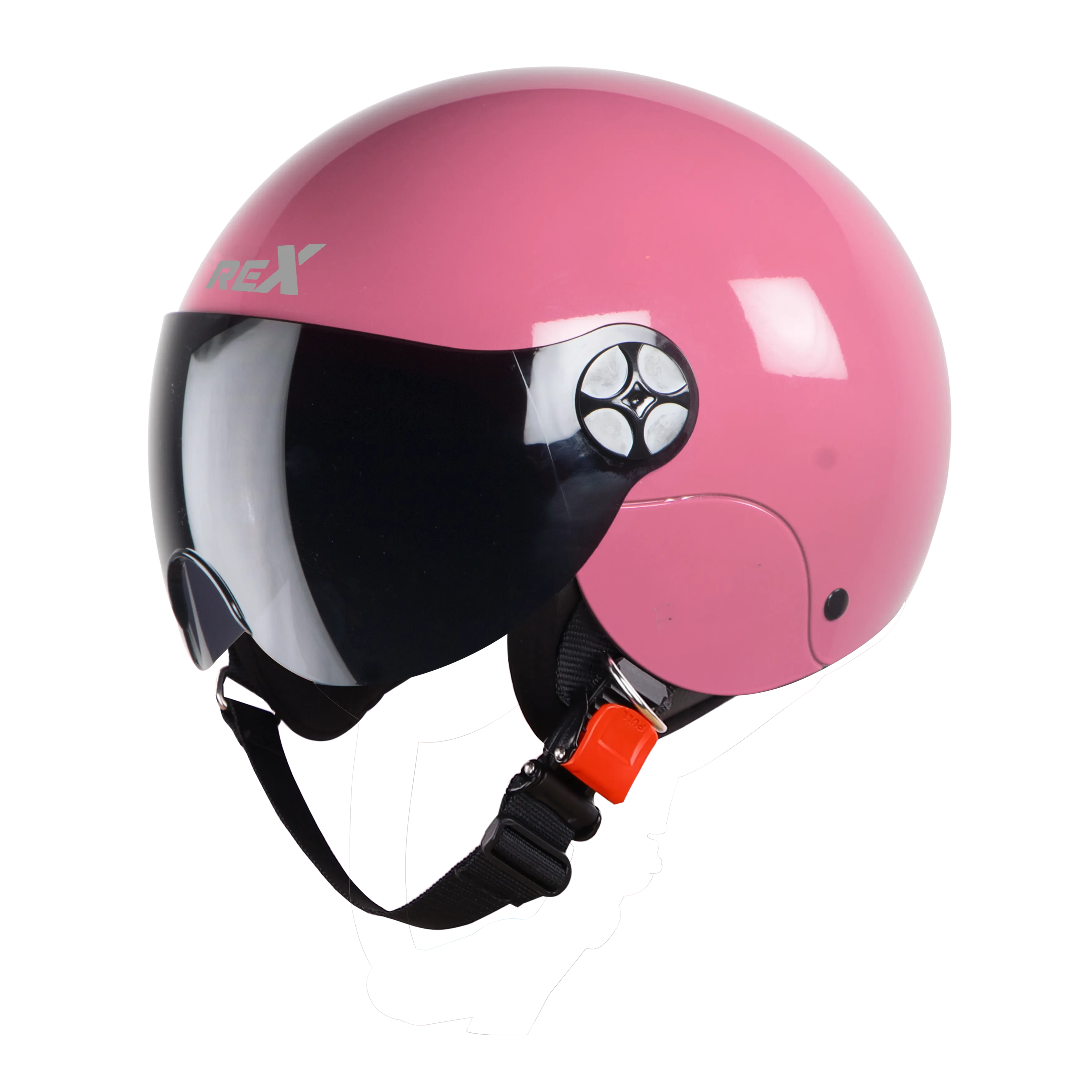 STEELBIRD SBH-16 REX GLOSSY PINK C/V (M) STEELBIRD SBH-16 REX GLOSSY PINK C/V (M)