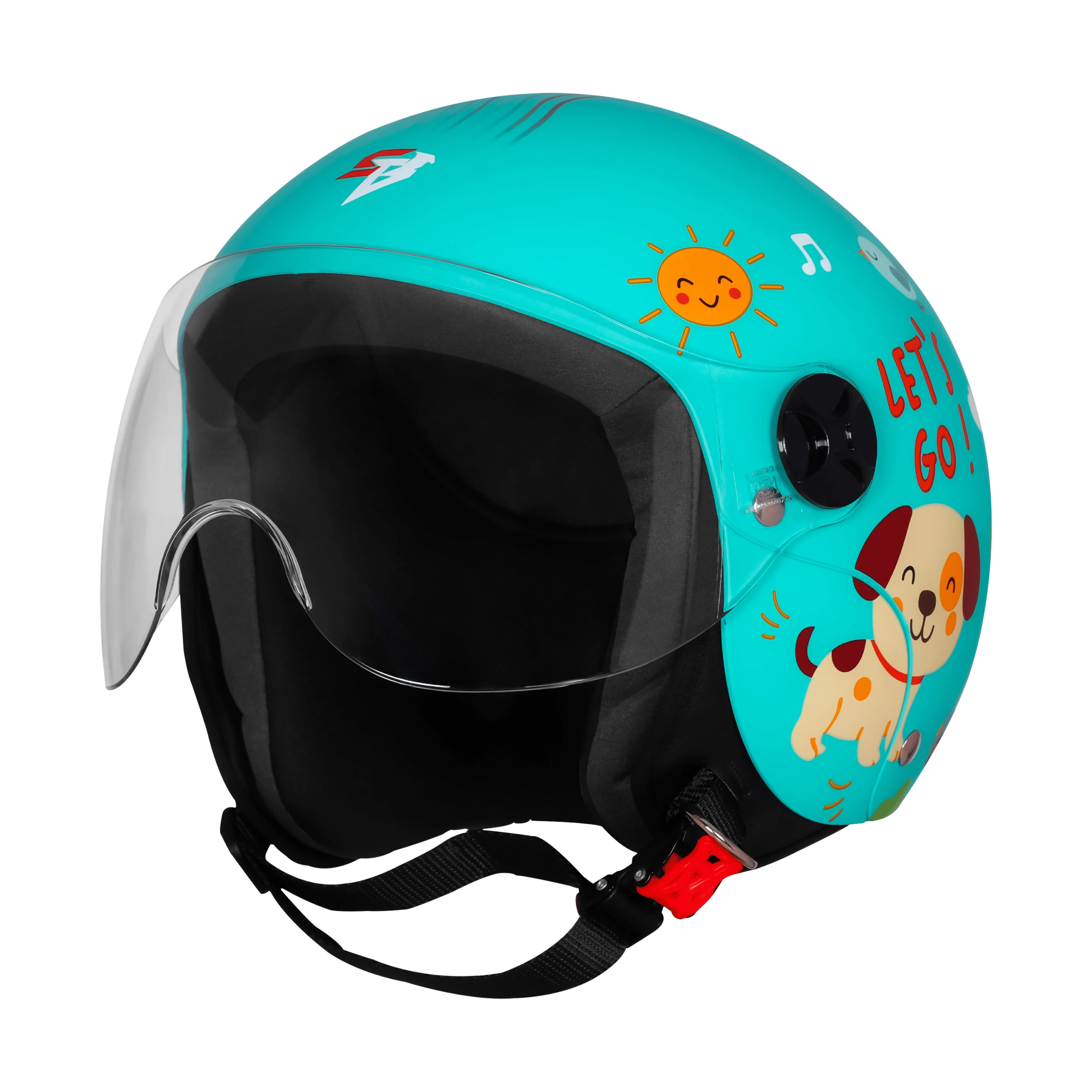 STEELBIRD SBH-16 LETS GO GLOSSY CYAN GREEN/RED C/V 560MM STEELBIRD SBH-16 LETS GO GLOSSY CYAN GREEN/RED C/V 560MM