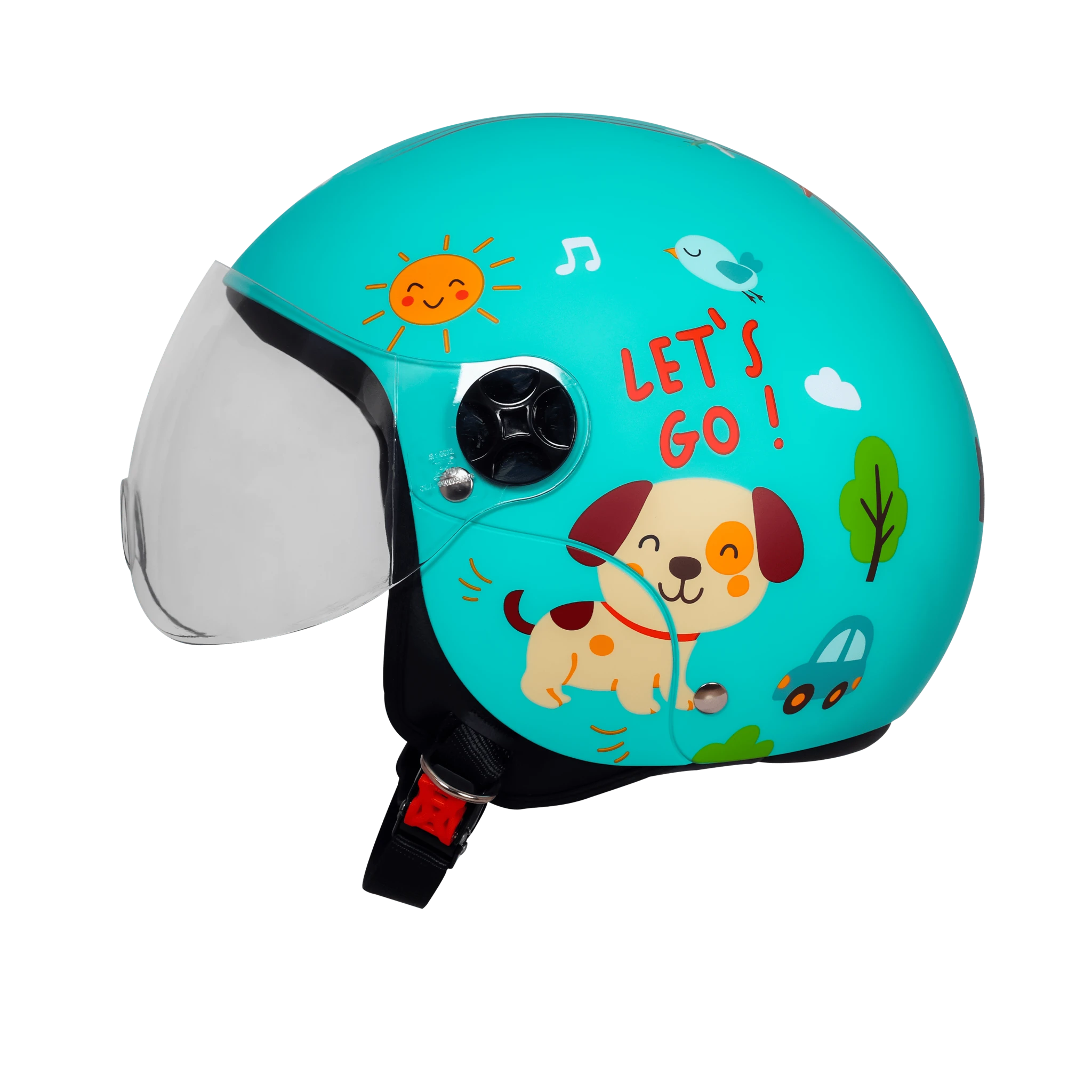 STEELBIRD SBH-16 LETS GO GLOSSY CYAN GREEN/RED C/V 560MM STEELBIRD SBH-16 LETS GO GLOSSY CYAN GREEN/RED C/V 560MM