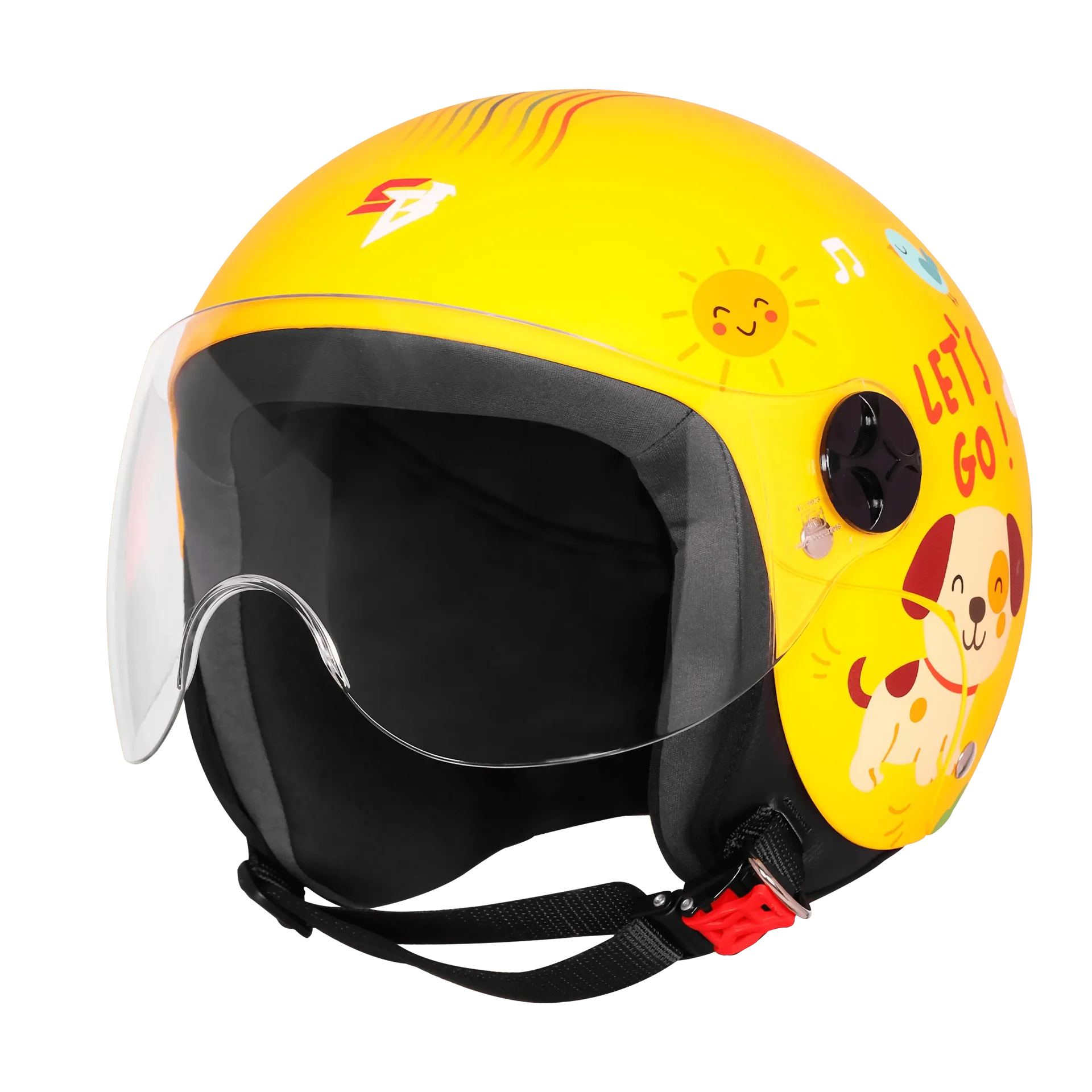 STEELBIRD SBH-16 LETS GO GLOSSY MOON YELLOW/RED C/V 560MM STEELBIRD SBH-16 LETS GO GLOSSY MOON YELLOW/RED C/V 560MM