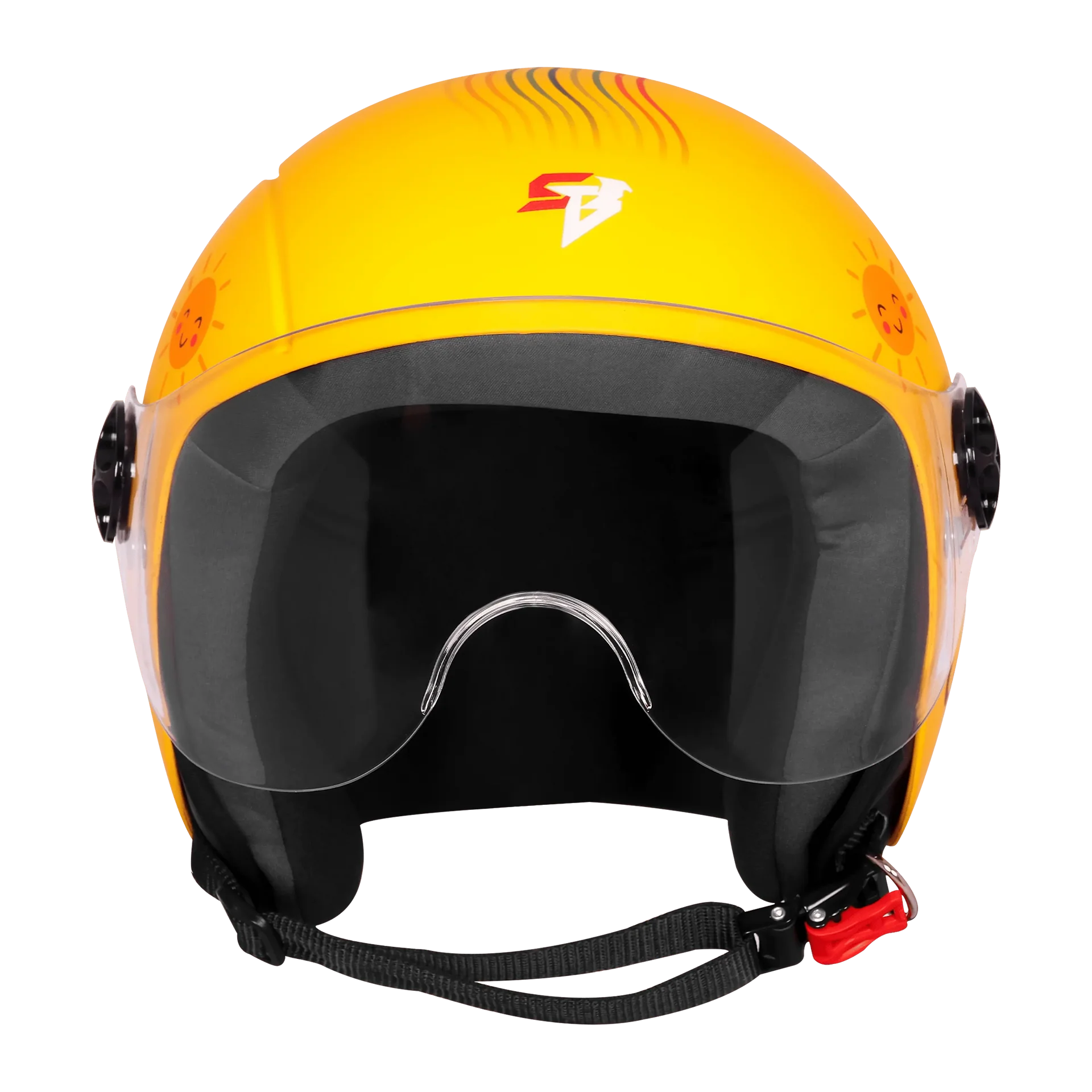 STEELBIRD SBH-16 LETS GO GLOSSY MOON YELLOW/RED C/V 560MM STEELBIRD SBH-16 LETS GO GLOSSY MOON YELLOW/RED C/V 560MM