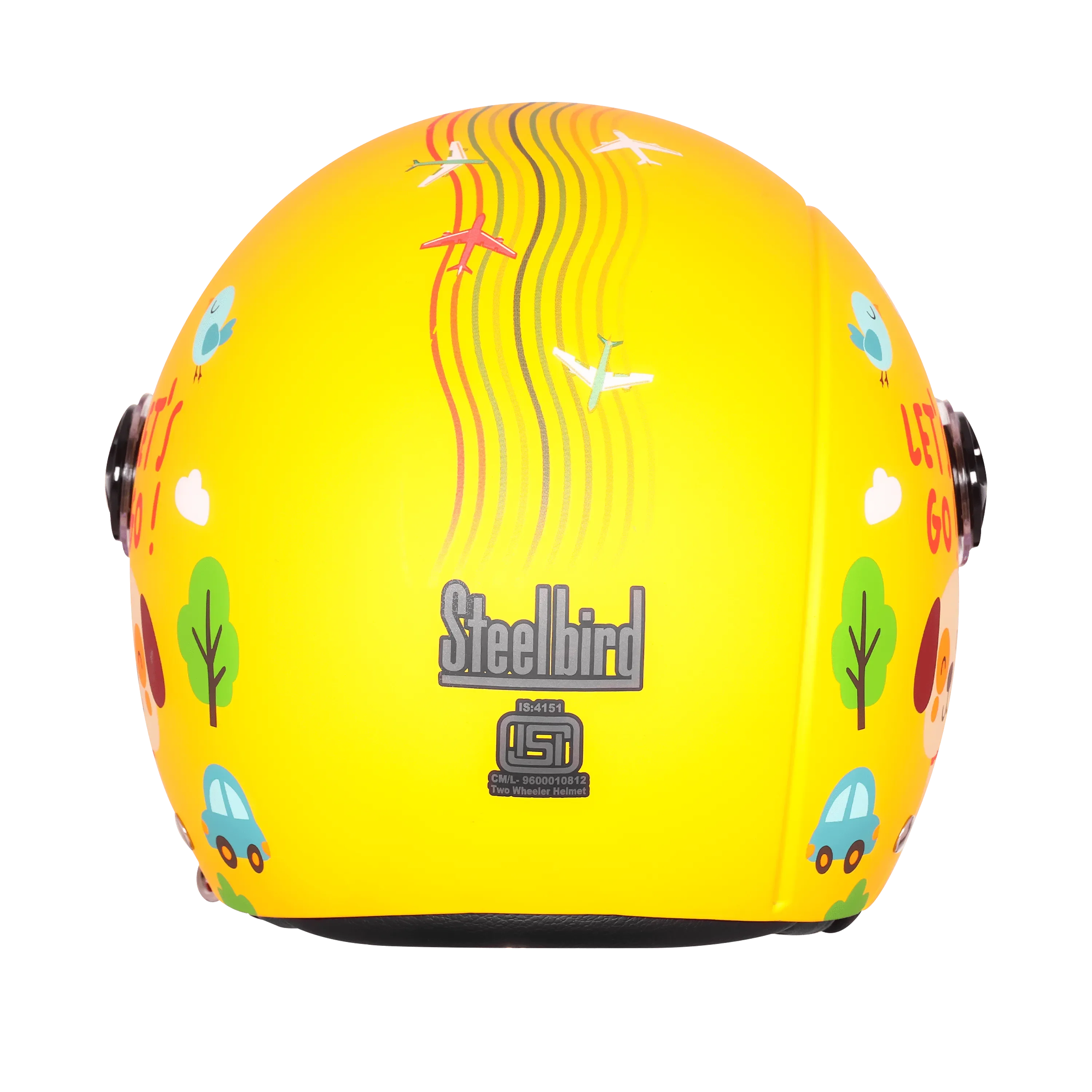 STEELBIRD SBH-16 LETS GO GLOSSY MOON YELLOW/RED C/V 560MM STEELBIRD SBH-16 LETS GO GLOSSY MOON YELLOW/RED C/V 560MM
