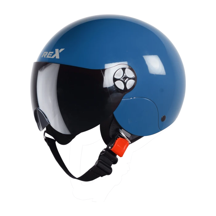 STEELBIRD SBH-16 REX GLOSSY BLUE C/V (M)