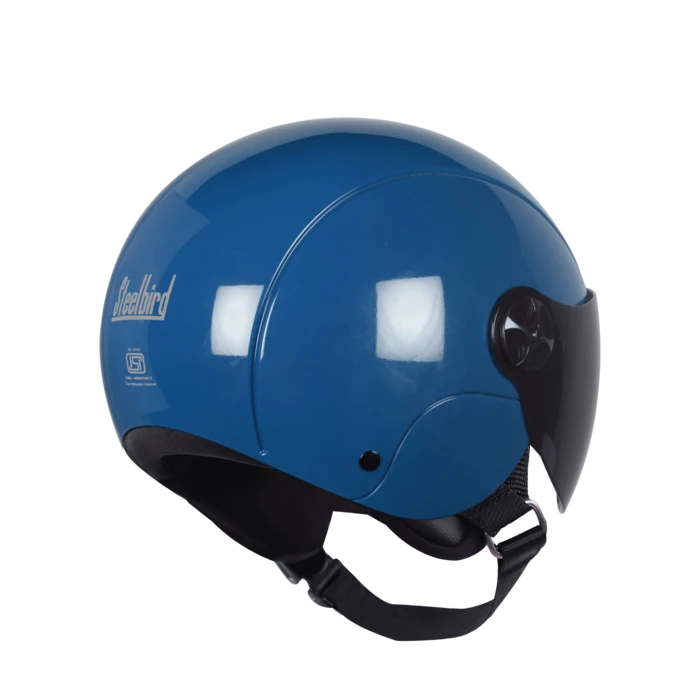 STEELBIRD SBH-16 REX GLOSSY BLUE C/V (M)