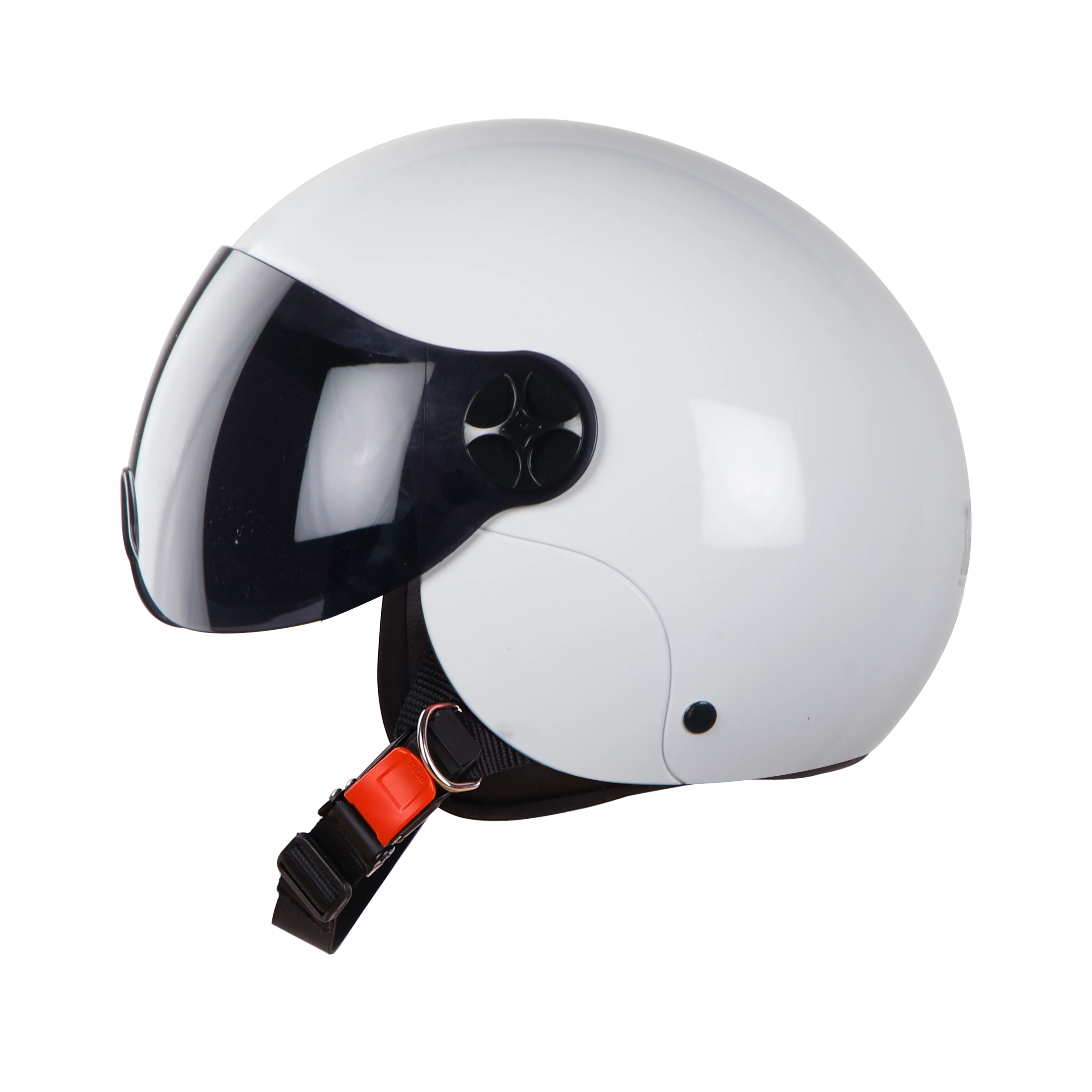 STEELBIRD SBH-16 REX GLOSSY WHITE C/V (M) STEELBIRD SBH-16 REX GLOSSY WHITE C/V (M)