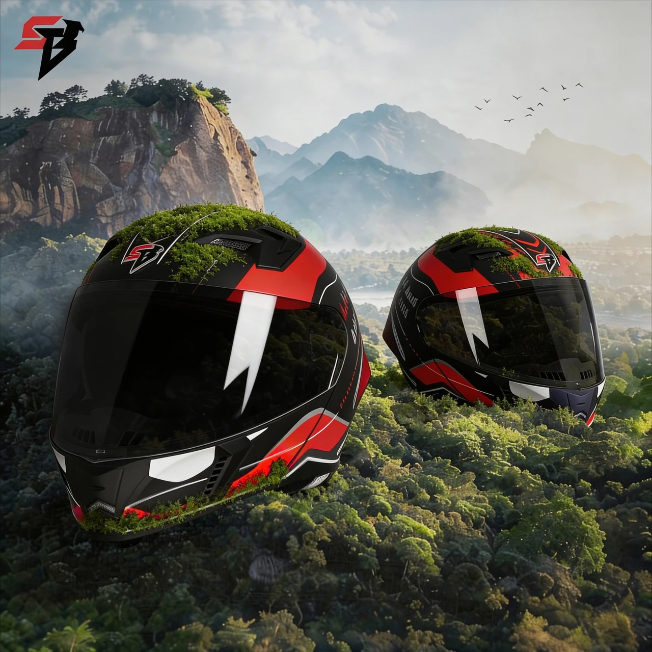 STEELBIRD SBH-20 ISS SILVER BORN TO RIDE GLOSSY BLACK/RED C/V 580MM ISI+DOT STEELBIRD SBH-20 ISS SILVER BORN TO RIDE GLOSSY BLACK/RED C/V 580MM ISI+DOT