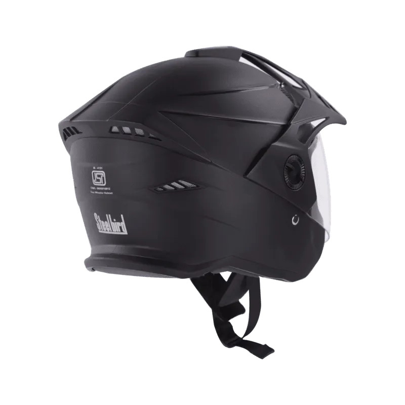 STEELBIRD SBH-23 ISS AVA DASHING WITH PEAK BLACK C/V (L) STEELBIRD SBH-23 ISS AVA DASHING WITH PEAK BLACK C/V (L)