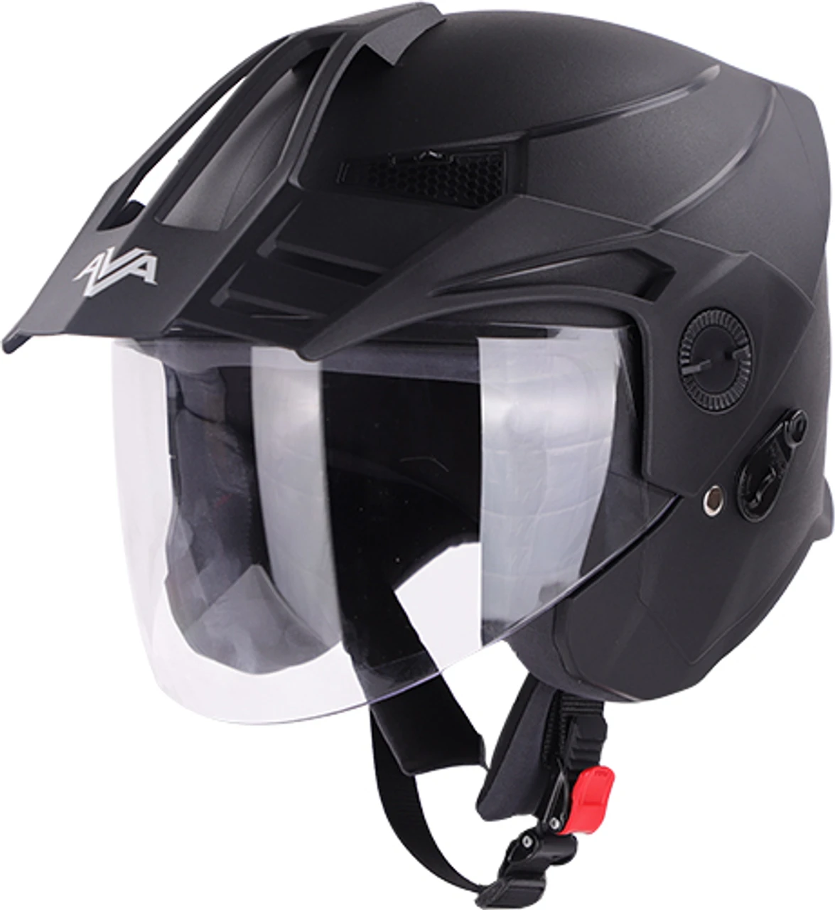 STEELBIRD SBH-23 AVA DASHING WITH PEAK BLACK C/V (M)