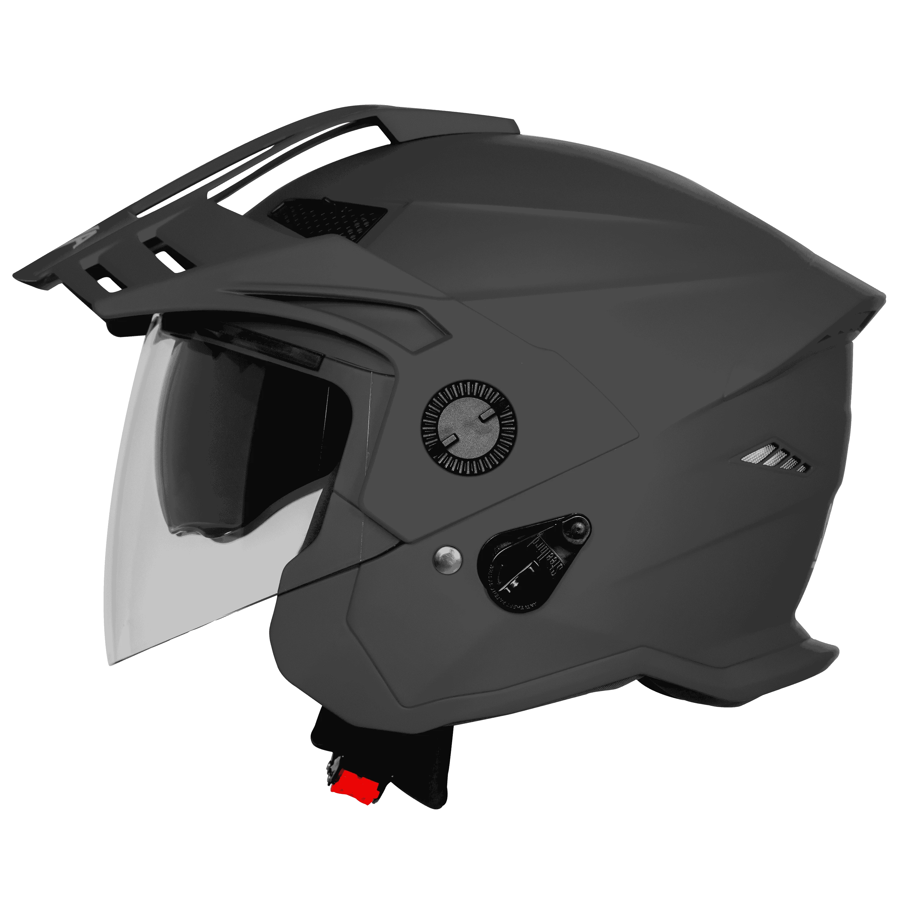STEELBIRD SBH-23 ISS AVA GLOSSY HONDA GREY WITH PEAK C/V (L) STEELBIRD SBH-23 ISS AVA GLOSSY HONDA GREY WITH PEAK C/V (L)