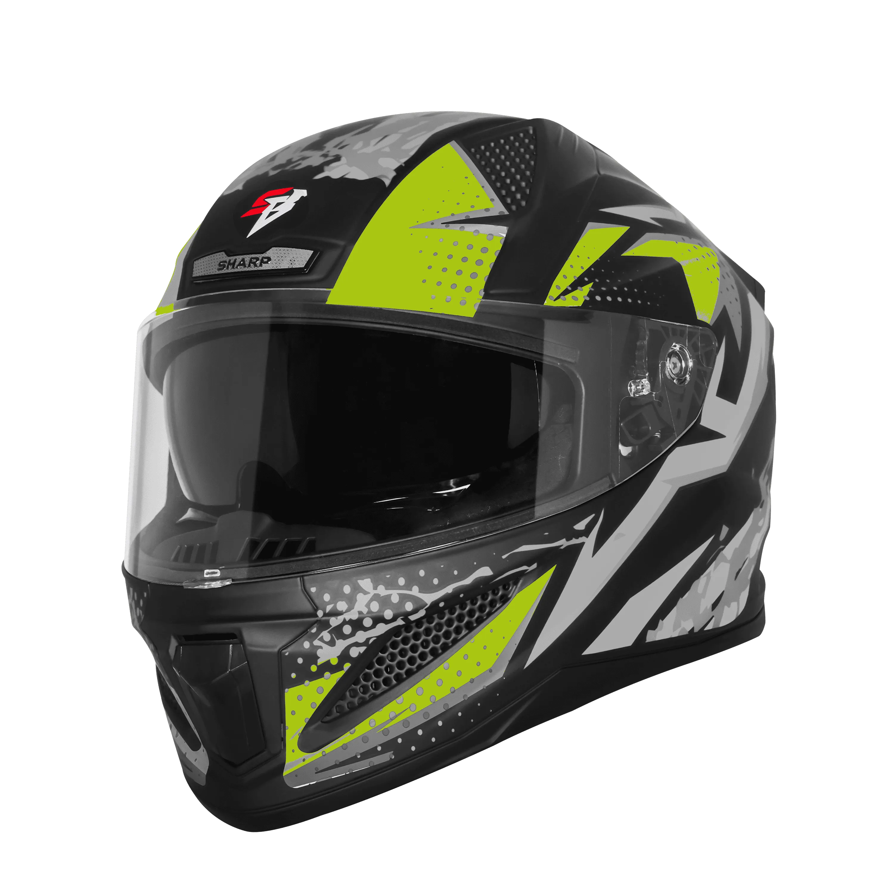 STEELBIRD SBH-25 SHARP ISS ALBUS GLOSSY BLACK/GREY NEON C/V 600 MM STEELBIRD SBH-25 SHARP ISS ALBUS GLOSSY BLACK/GREY NEON C/V 600 MM