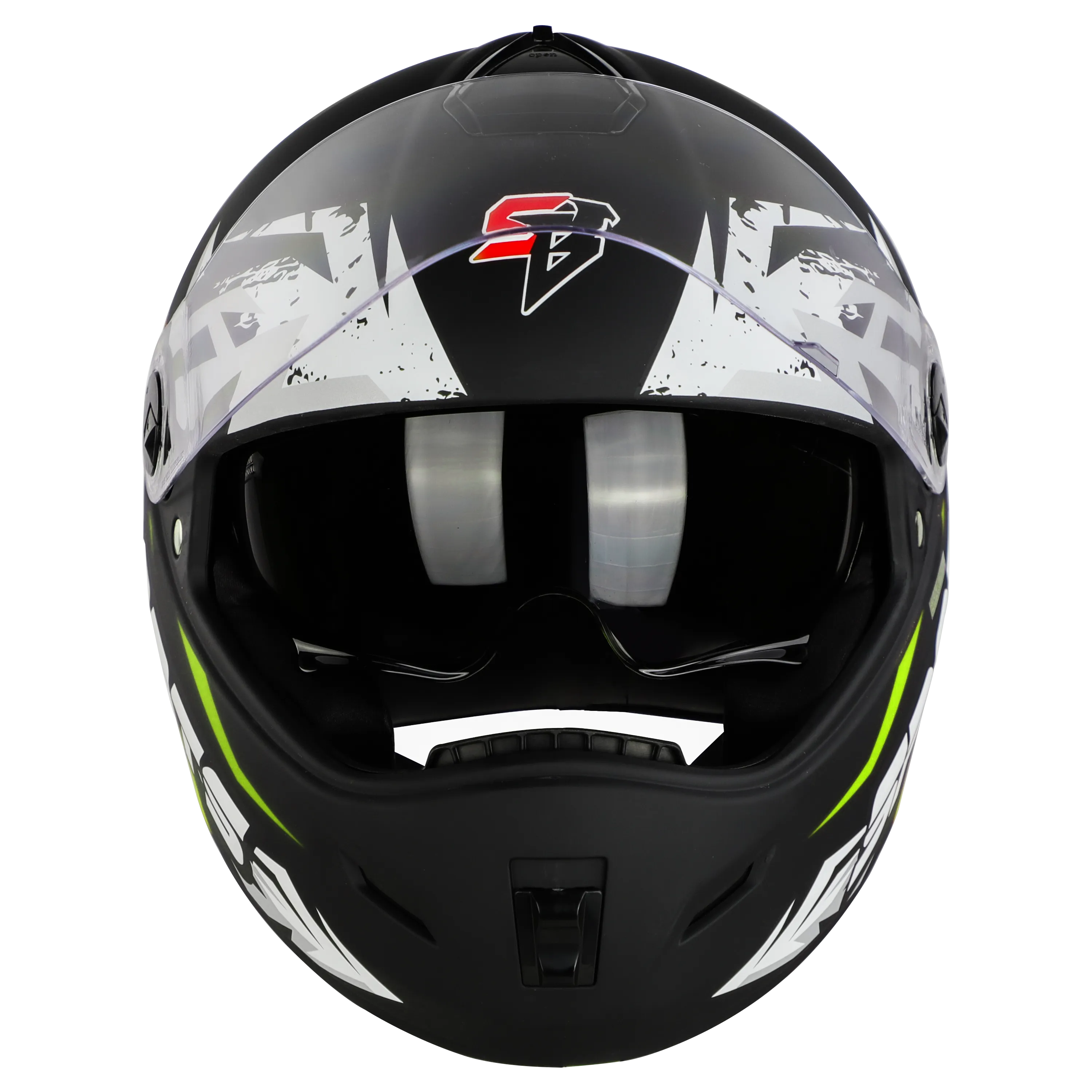 STEELBIRD SBH-34 ROX ISS R SPORTS GLOSSY BLACK/NEON C/V 600 MM (L) STEELBIRD SBH-34 ROX ISS R SPORTS GLOSSY BLACK/NEON C/V 600 MM (L)