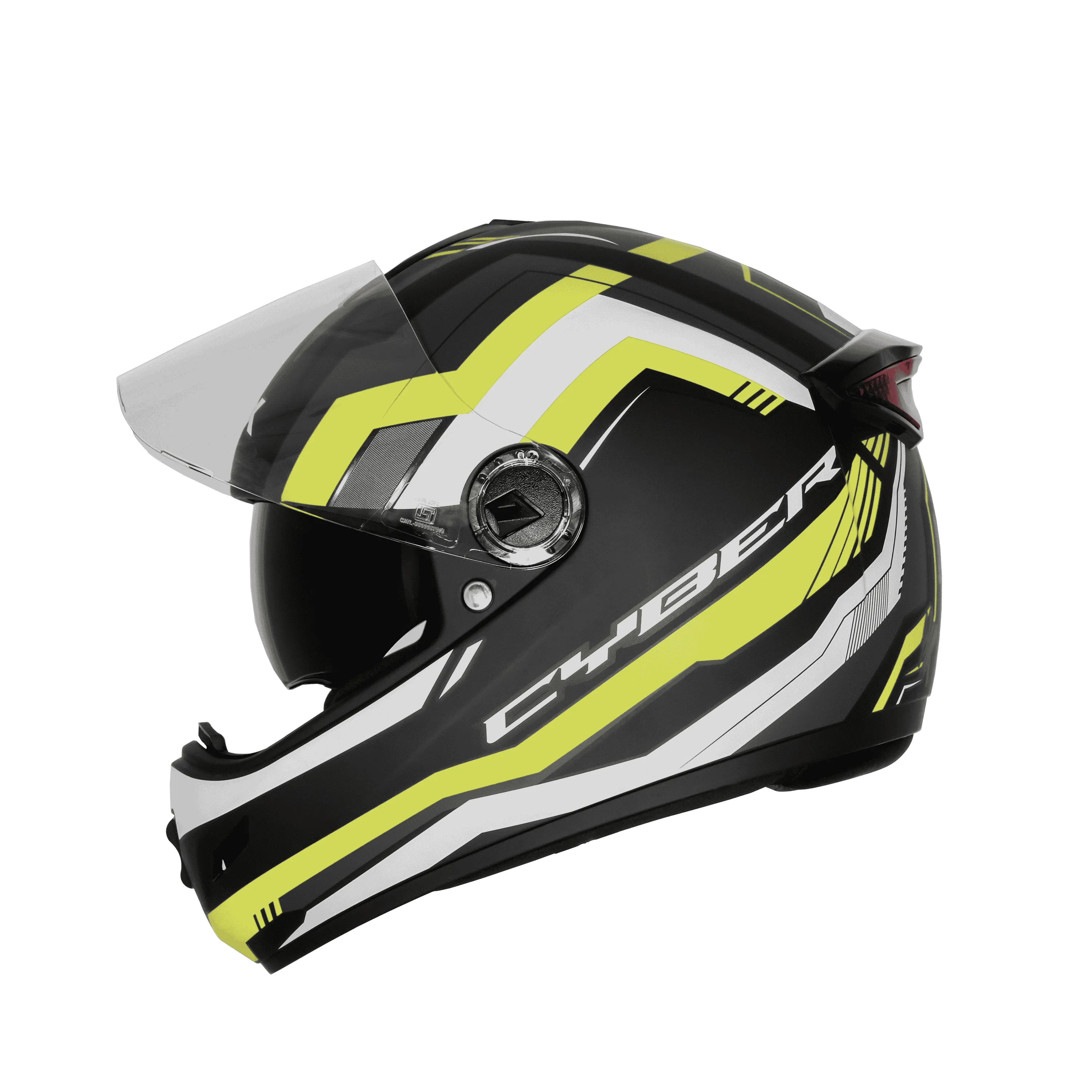 STEELBIRD SBH-34 ROX ISS RF CYBER MATT BLACK/NEON C/V 580 MM (M)