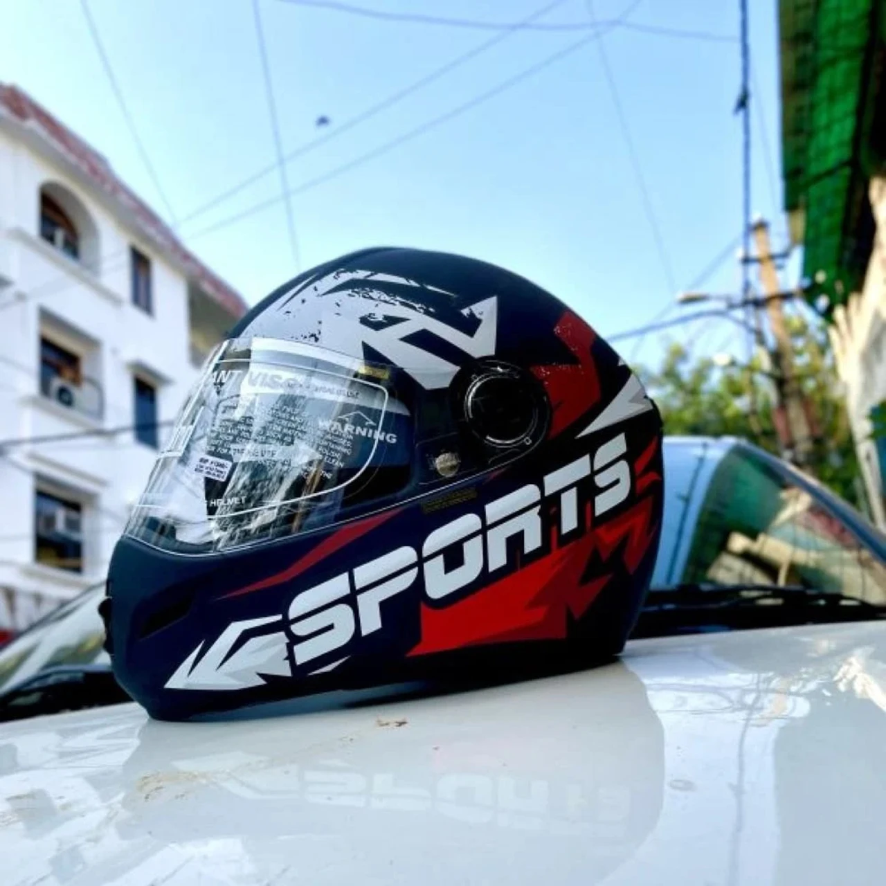 STEELBIRD SBH-34 ROX ISS R SPORTS GLOSSY BLACK/RED C/V 580 MM (M) STEELBIRD SBH-34 ROX ISS R SPORTS GLOSSY BLACK/RED C/V 580 MM (M)