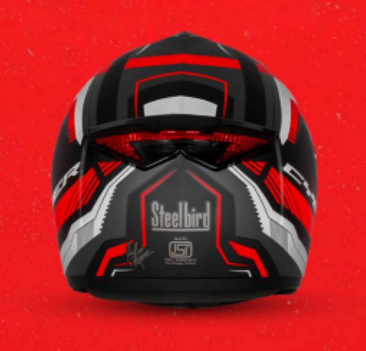 STEELBIRD SBH-34 ROX ISS RF CYBER GLOSSY BLACK/RED C/V 600 MM (L) STEELBIRD SBH-34 ROX ISS RF CYBER GLOSSY BLACK/RED C/V 600 MM (L)