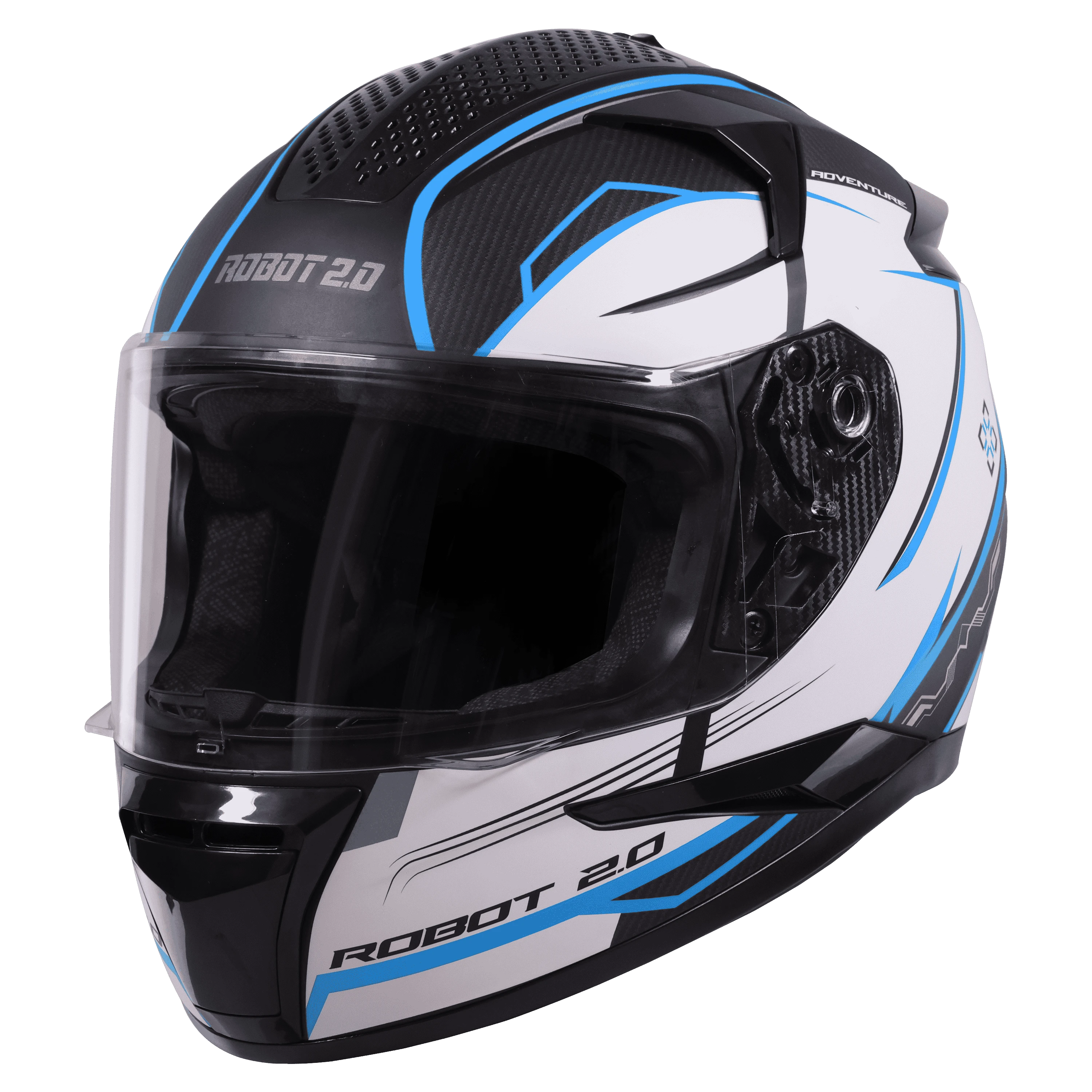 STEELBIRD SBH-35 DOT ROBOT 2.0 ADVENTURE MATT BLACK/BLUE C/V (M) WITH EXTRA SILVER VISOR STEELBIRD SBH-35 DOT ROBOT 2.0 ADVENTURE MATT BLACK/BLUE C/V (M) WITH EXTRA SILVER VISOR