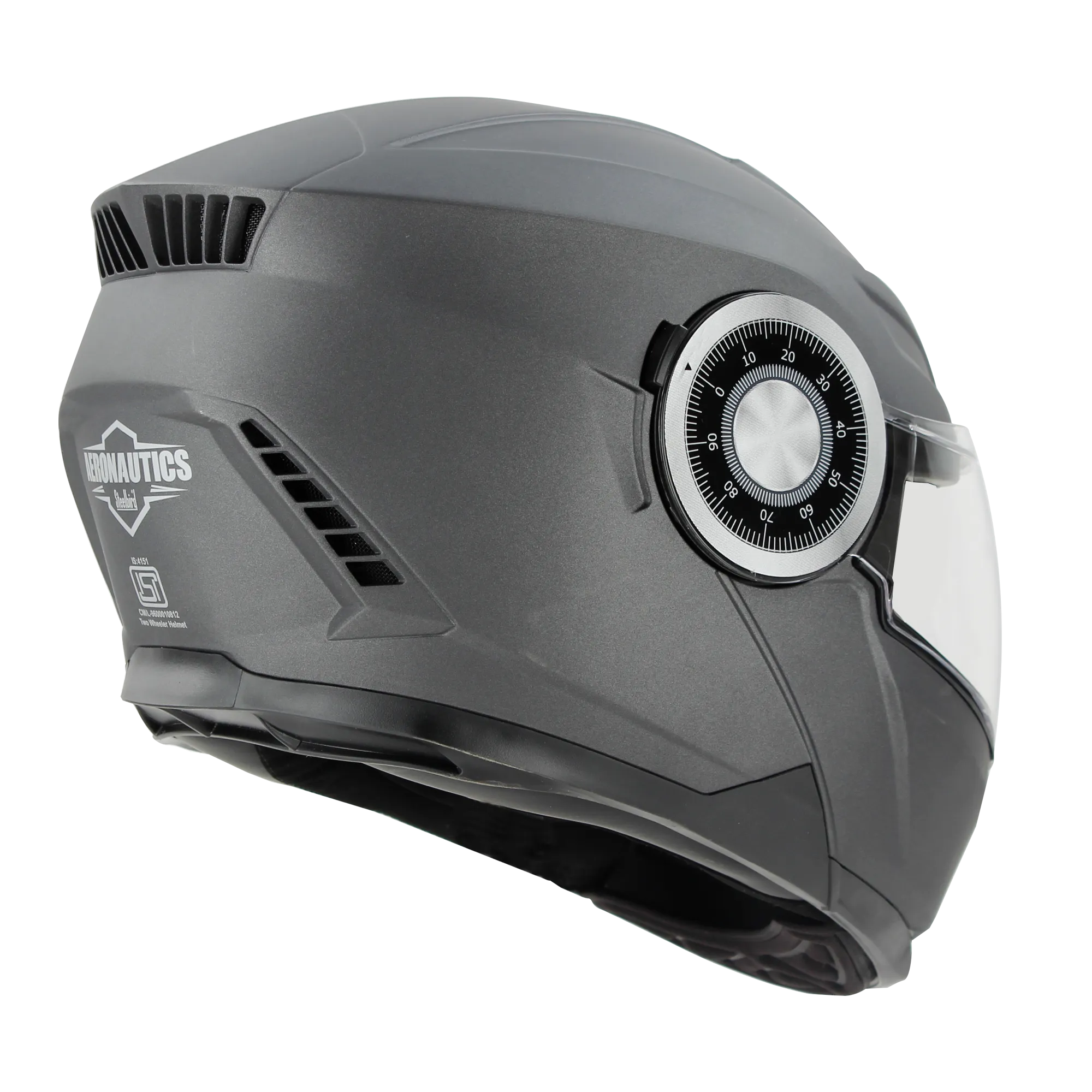 STEELBIRD SBH-40 MATT AXIS GREY C/V 600 MM