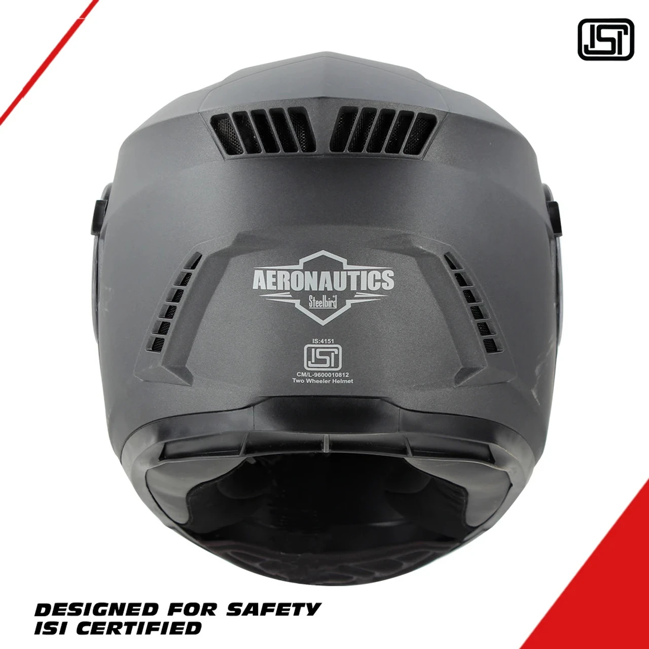STEELBIRD SBH-40 GLOSSY AXIS GREY C/V 580 MM STEELBIRD SBH-40 GLOSSY AXIS GREY C/V 580 MM