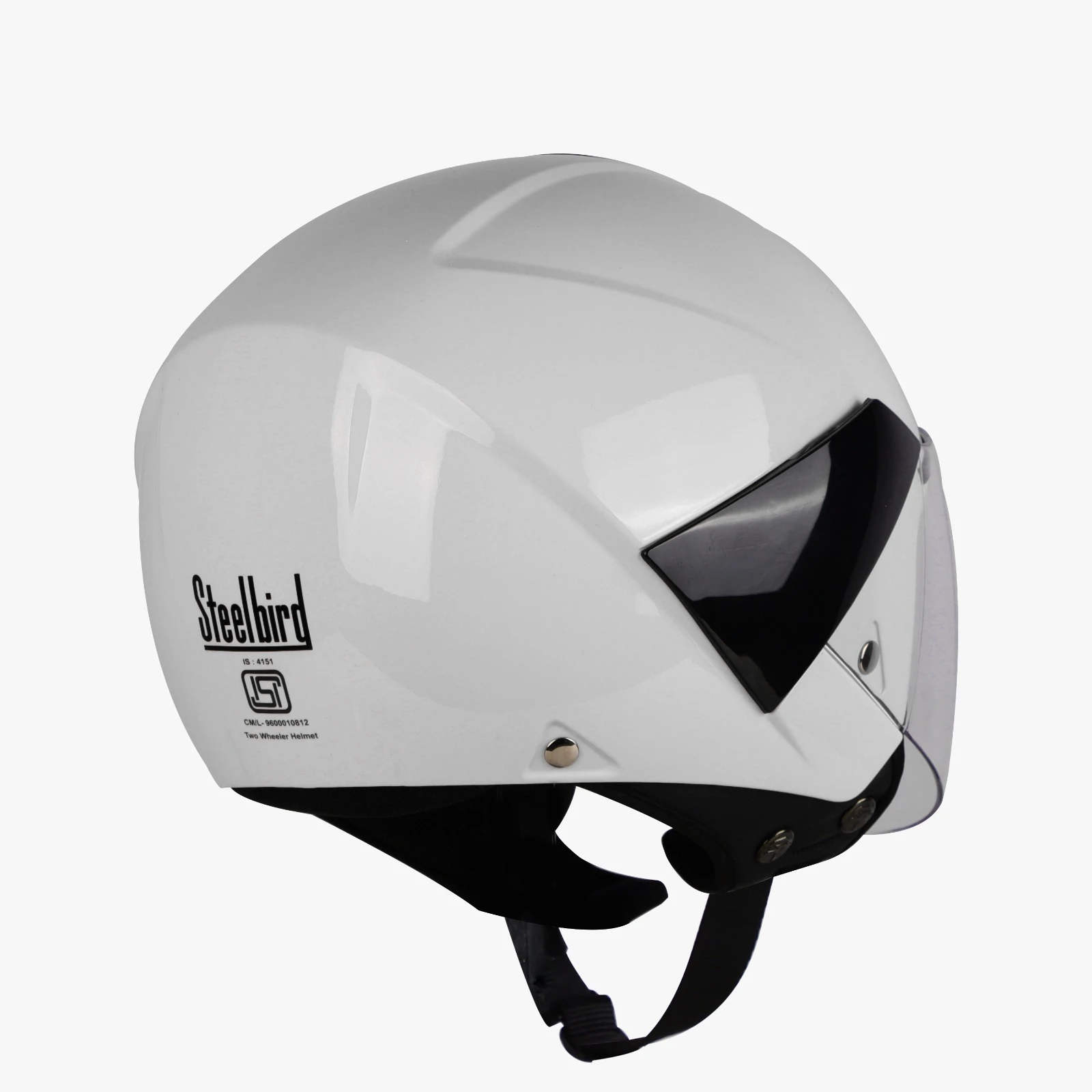 STEELBIRD SBH-5 TRIPLE NINE GLOSSY WHITE C/V 600 MM STEELBIRD SBH-5 TRIPLE NINE GLOSSY WHITE C/V 600 MM