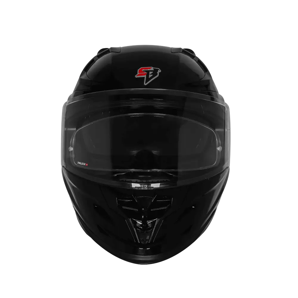STEELBIRD SBH-61 ISS SXE GLOSSY BLACK WITH AFS EDITION C/V 580MM (WITH ANTIFOG)